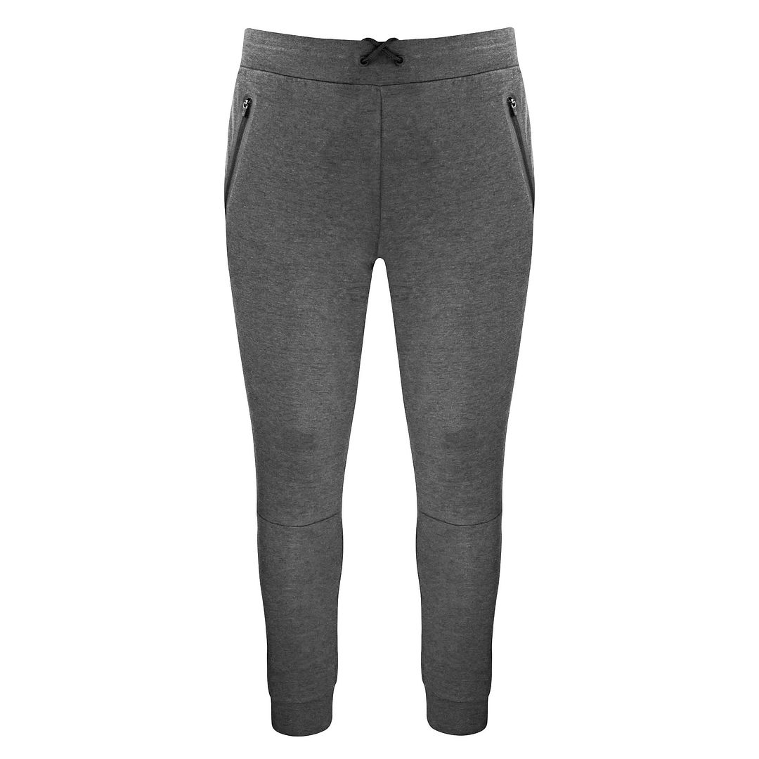 New Balance Stretch Waist Graphic Logo Grey Mens Fortitech Fleece Track Pants MP11143 AG Cotton - Size X-Large