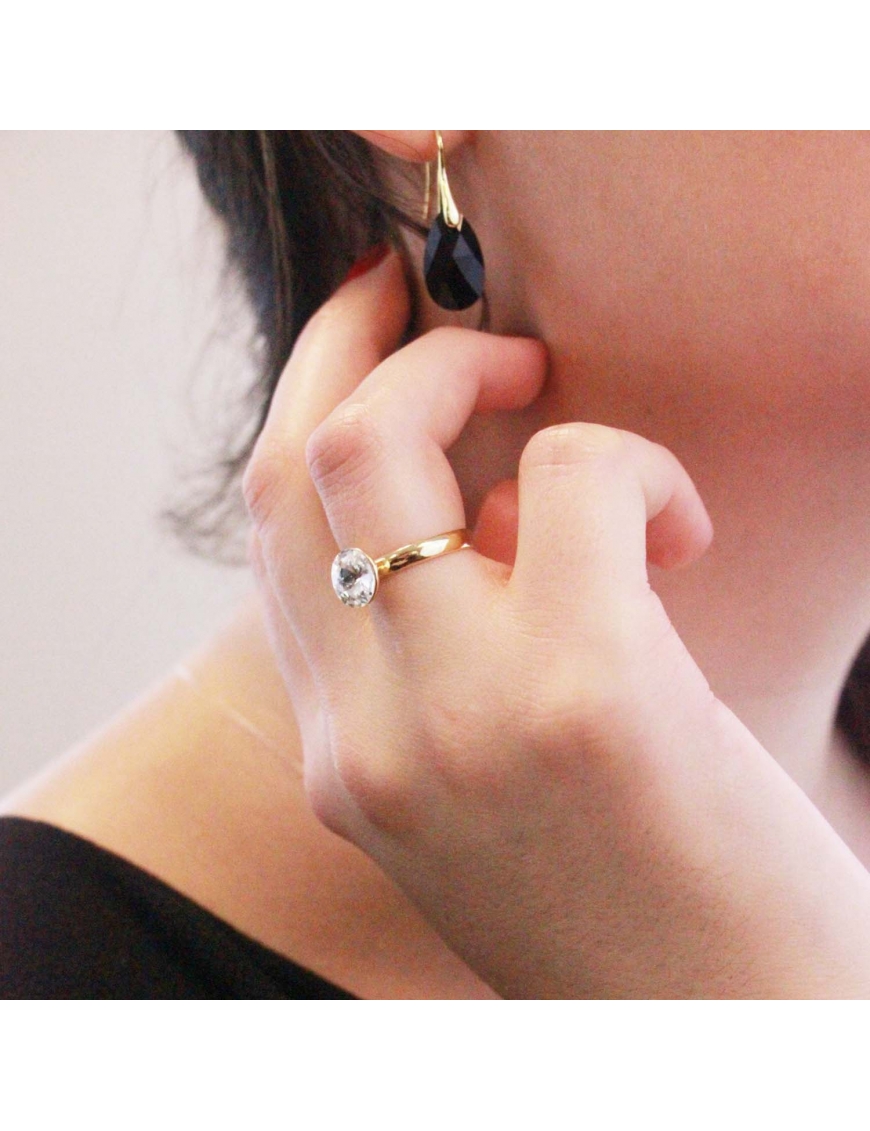 MYC Paris Acacia One Size Ring Guld och kristall dam – bild 2