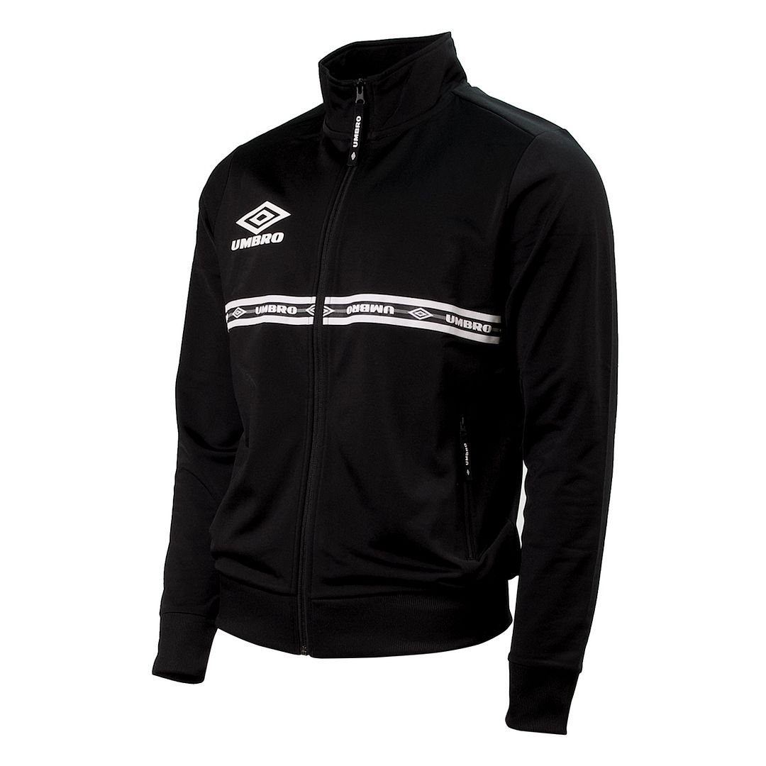 Long Sleeve Zip Up Svart Mens Logo Taped Track Jacket 65805U 060 2