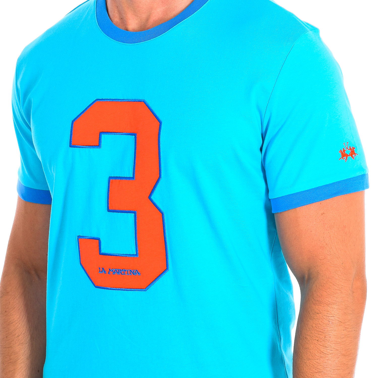 LA MARTINA T-shirts med korta ärmar TMR312-JS206 t-shirts med tryck herr – bild 5