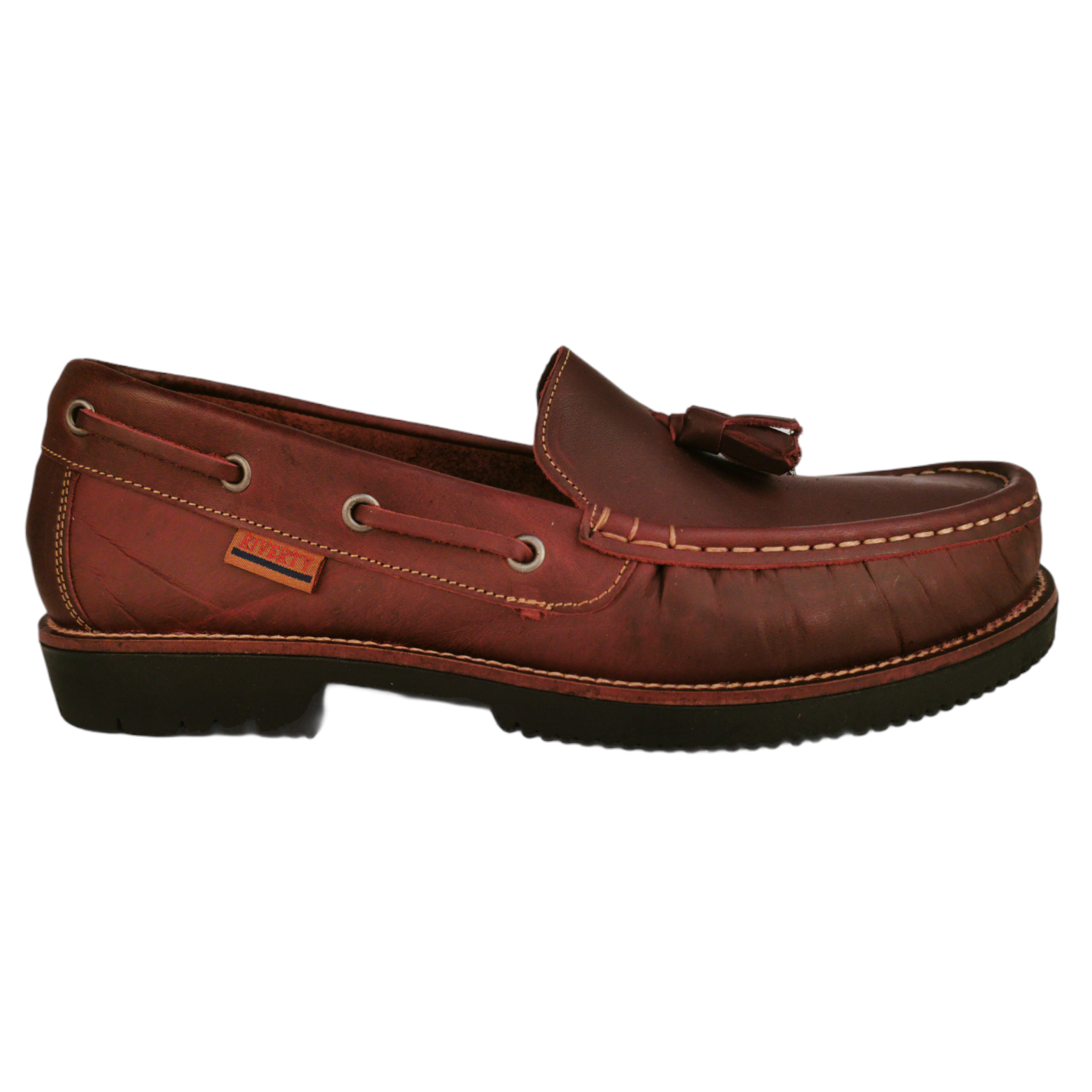 Thumbnail - Unisex's Loafer Schuh Riverty Farbe Burgundy