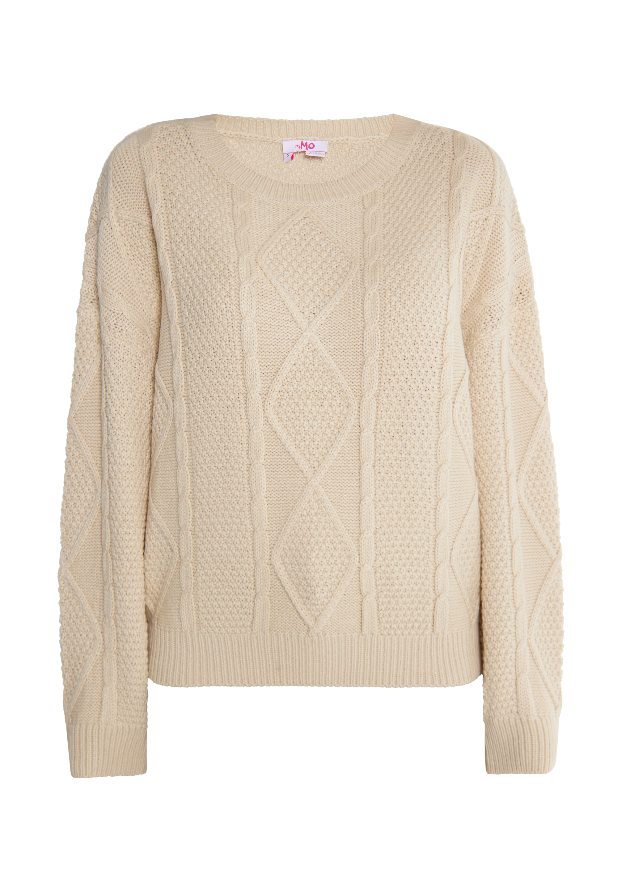 Thumbnail - Mymo Strickpullover Damen Creme