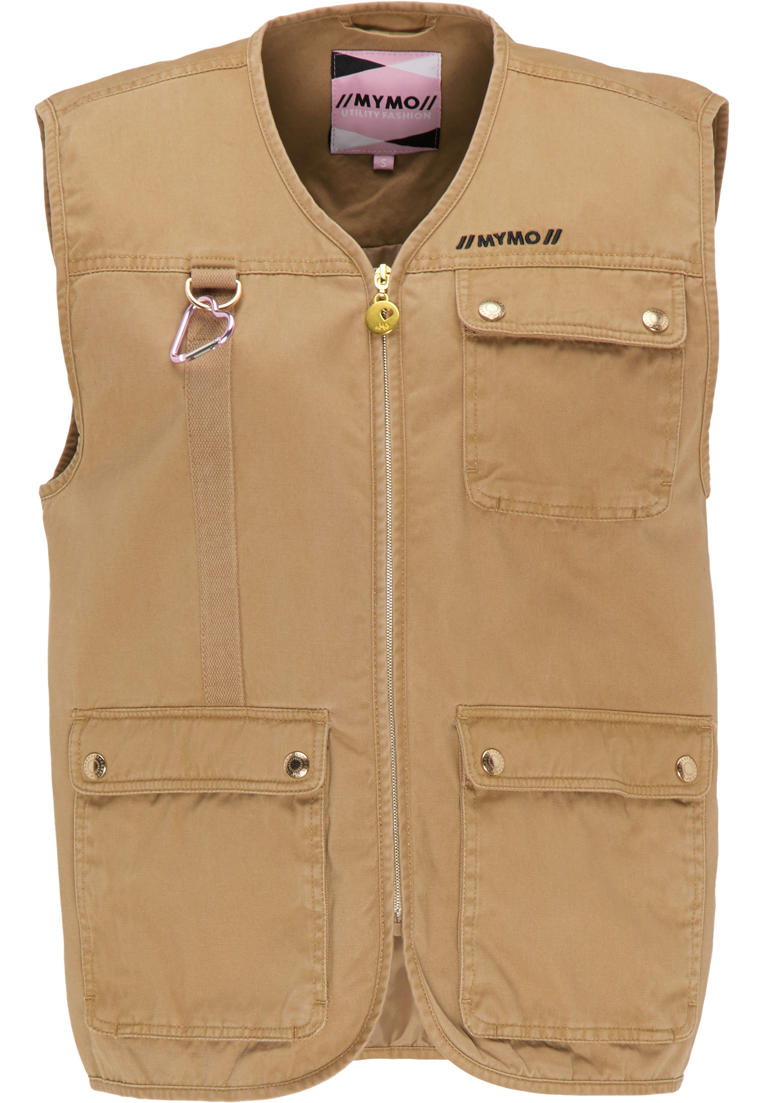 Mymo Vest Dames donker zand