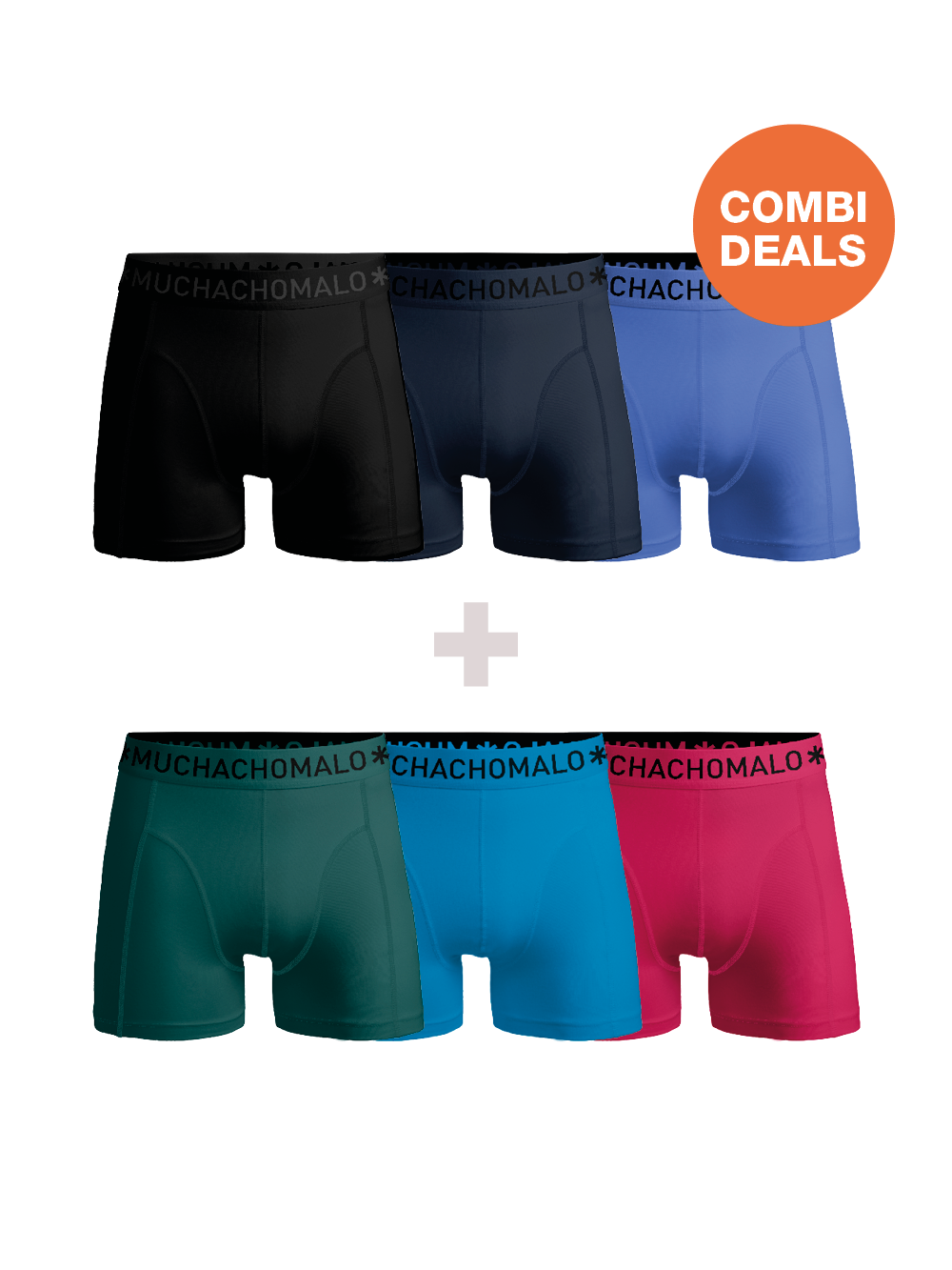 Thumbnail - Muchachomalo Herren Boxershorts – 3+3 Stück – Herren Unterhosen