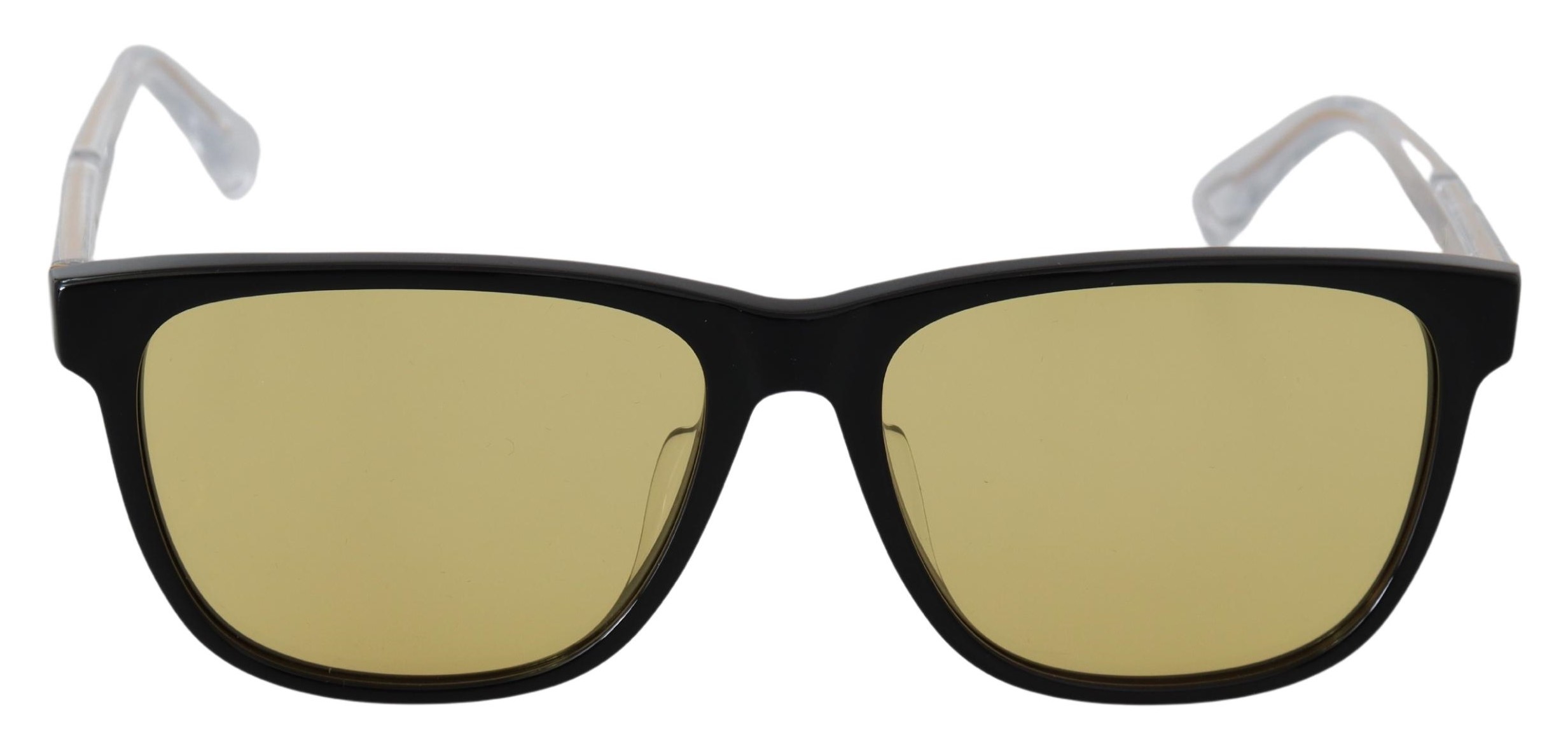 Diesel WoMens Black Frame DL0330-D 01E 57 Yellow Transparent Lenses Sunglasses – One Size