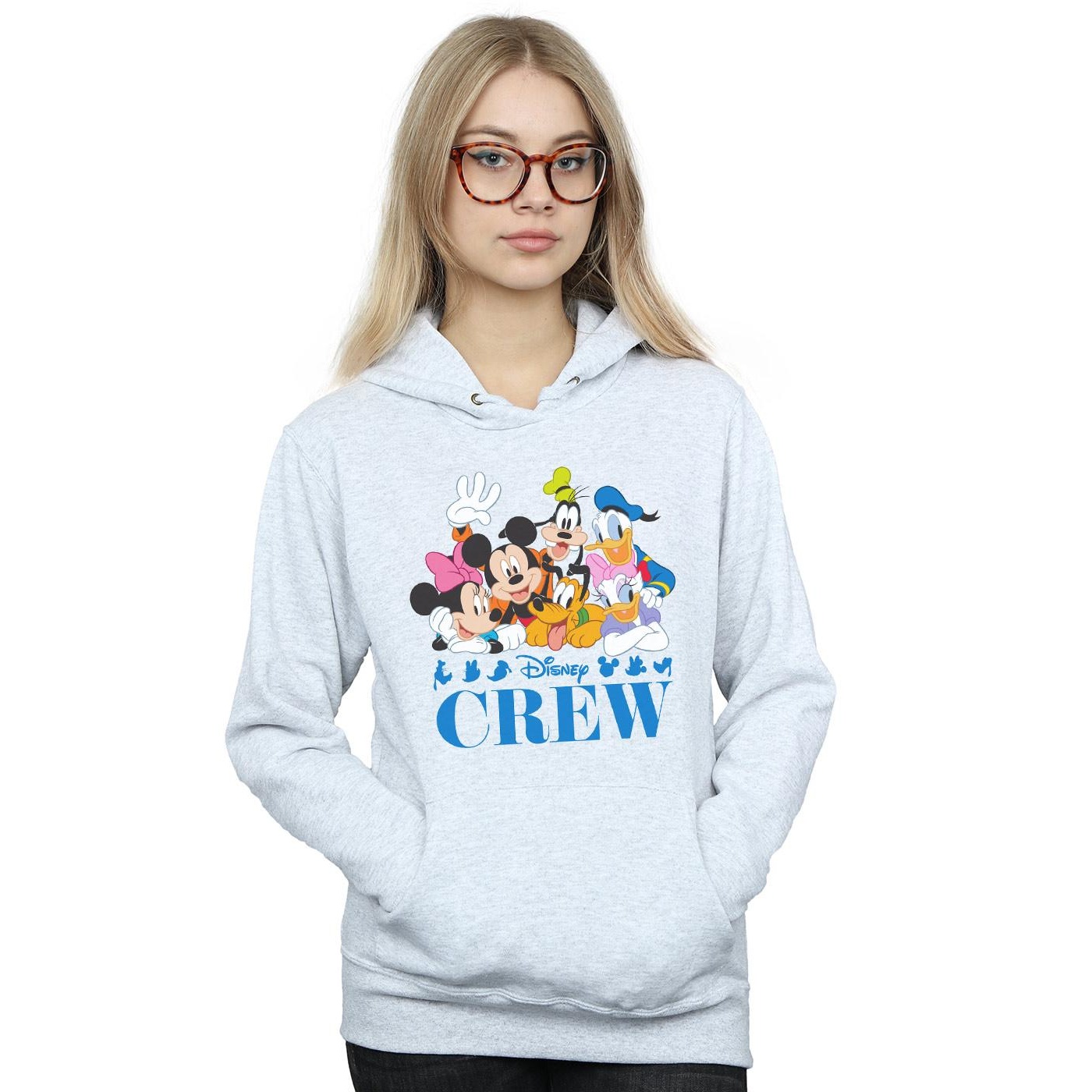Disney Womens/Ladies Mickey Mouse Friends Hoodie (Sports Grey) dam – bild 2