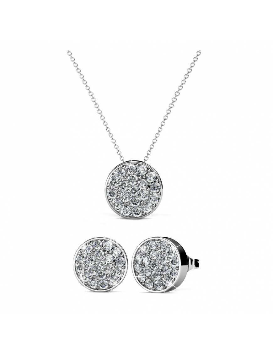 Thumbnail - Rundes Set - Silber und Kristall