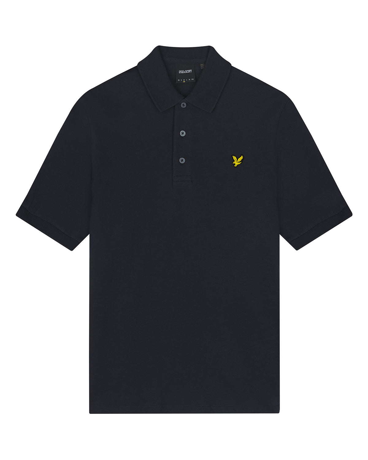 Thumbnail - Herren Lyle & Scott Slub Polo-Shirt in Marineblau