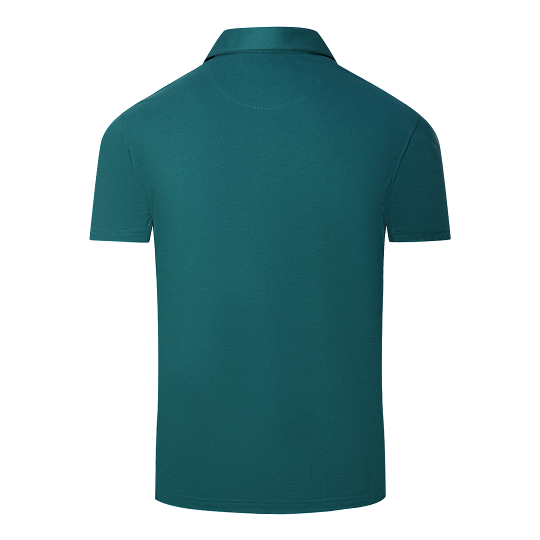 Aquascutum Aldis London Logo Grön Pikétröja herr – bild 2
