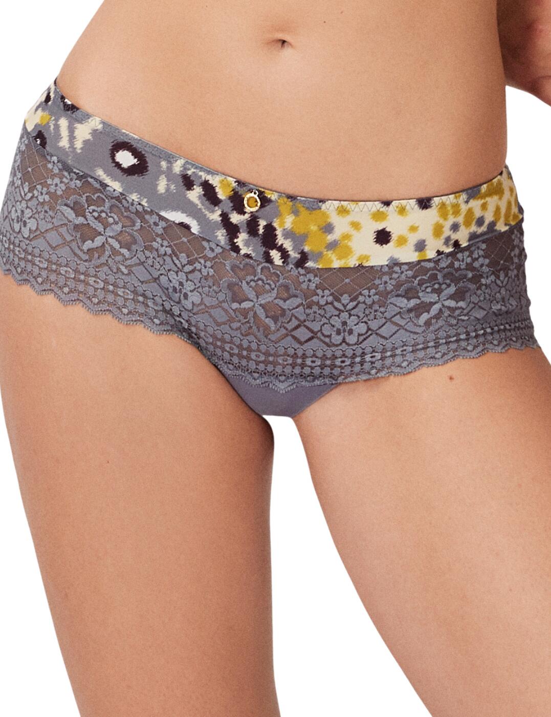 Empreinte Womens Melody Shorty Brief – Grey Cotton – Size X-Small