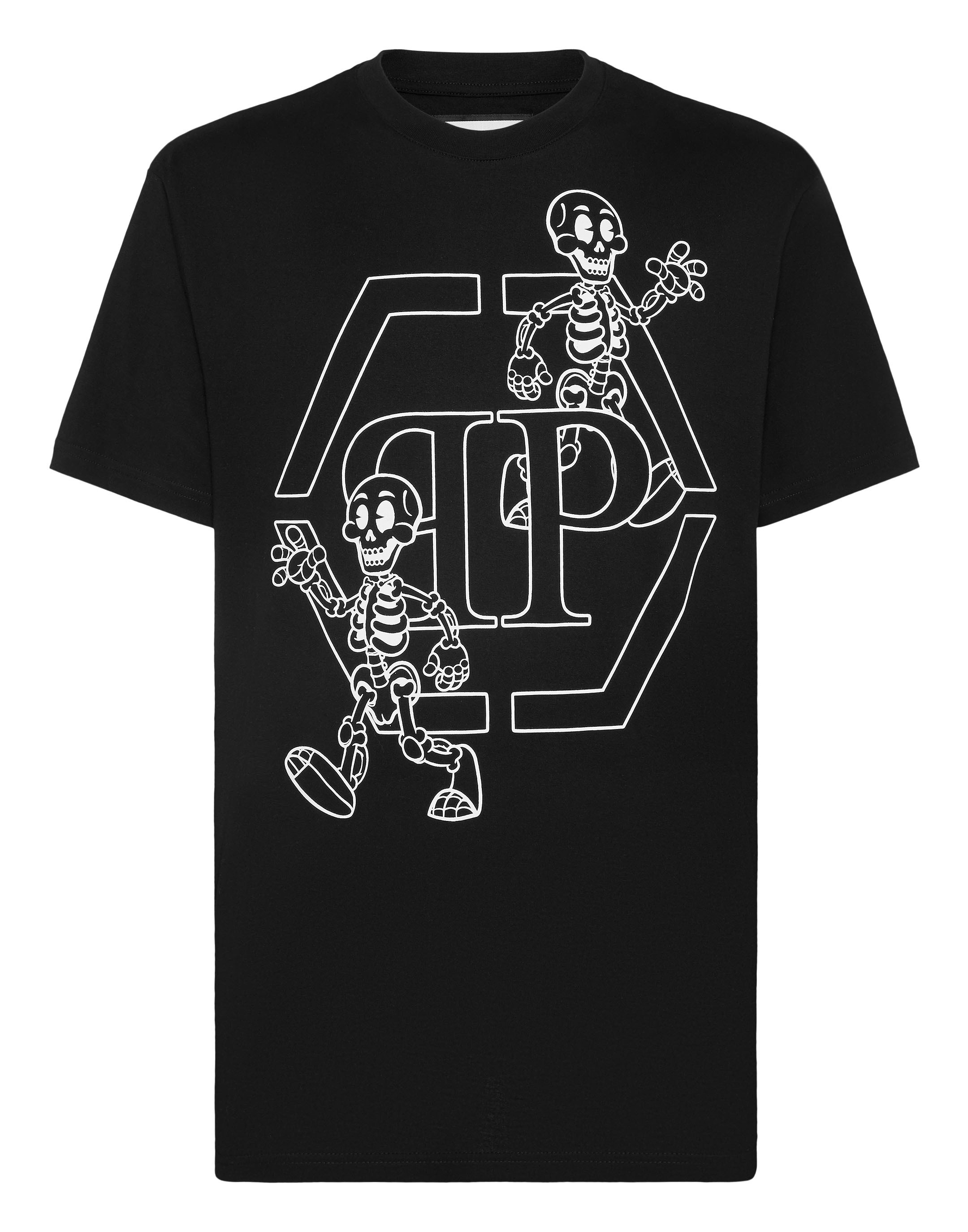 Philipp Plein T-shirt rund hals skelett herr – bild 2