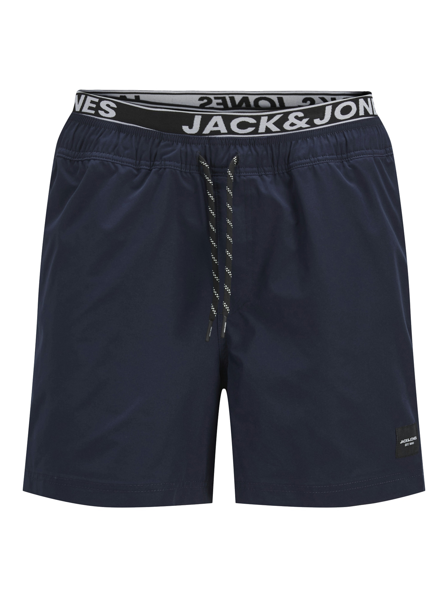 Jack & Jones Zwemshorts jongens jpstmaui dubbele waistband donker Jack & Jones Zwemshorts jongens jpstmaui dubbele waistband donker