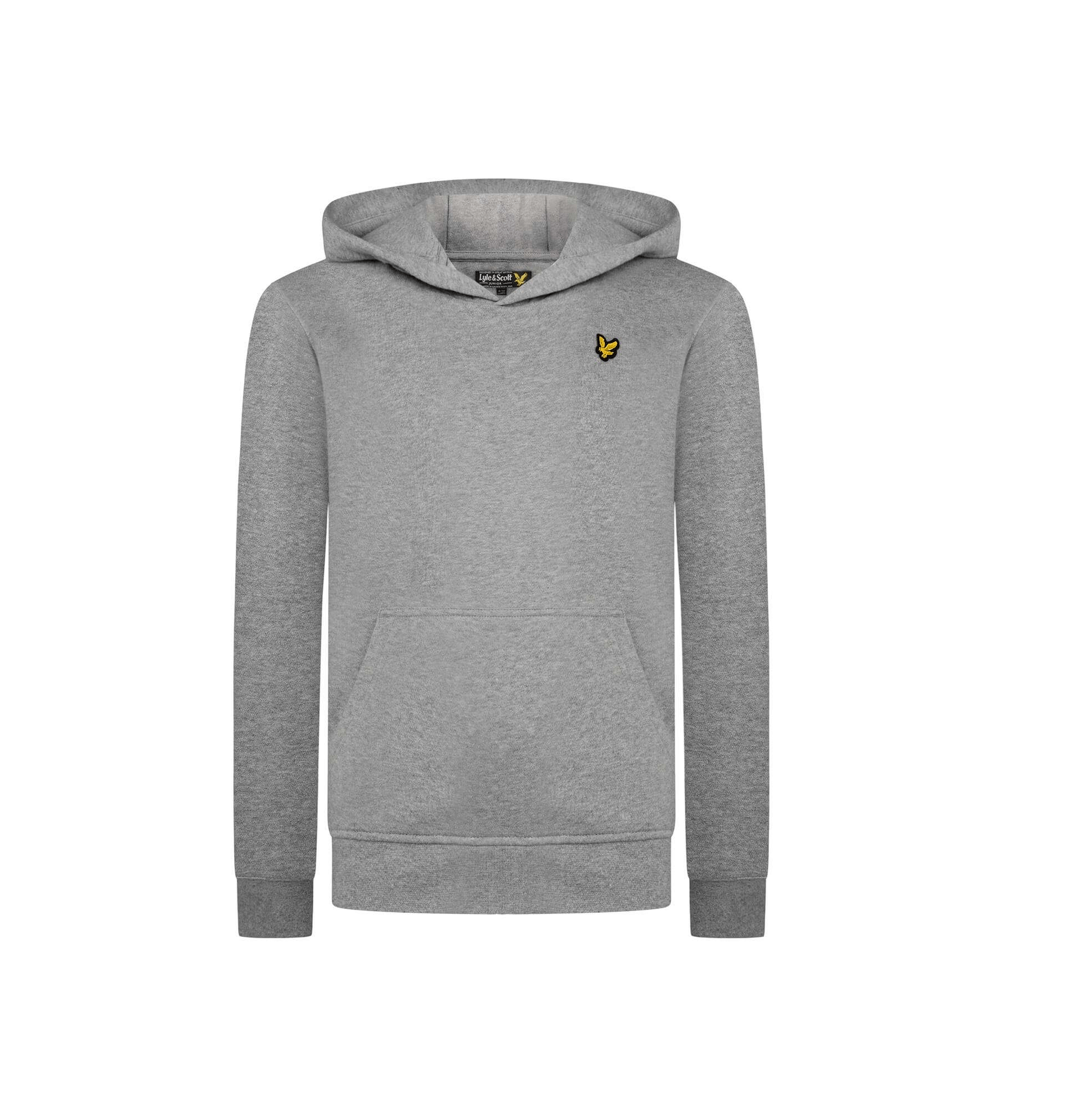 Lyle & Scott Boys Kids Hoodie In Grey Cotton - Size 10-11Y