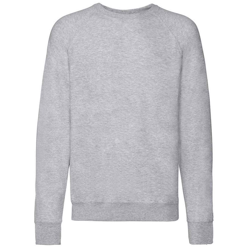 Thumbnail - Fruit of the Loom - Sweatshirt für Herren/Damen Unisex Raglanärmel (Grau meliert)