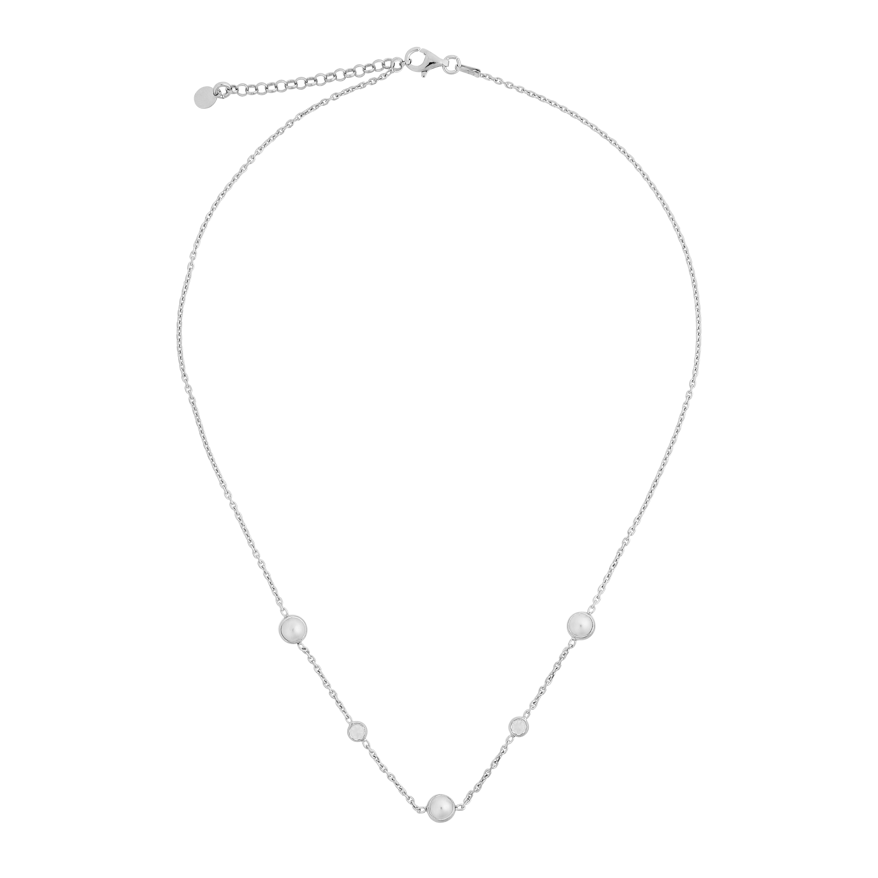 Orphelia 'Emilia' Damen 925 Sterling Silber Halskette - Silber ZK-7380