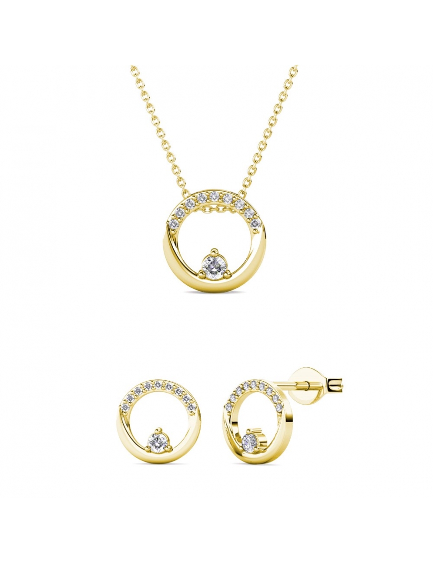 Thumbnail - Clarine Set - Gold und Kristall