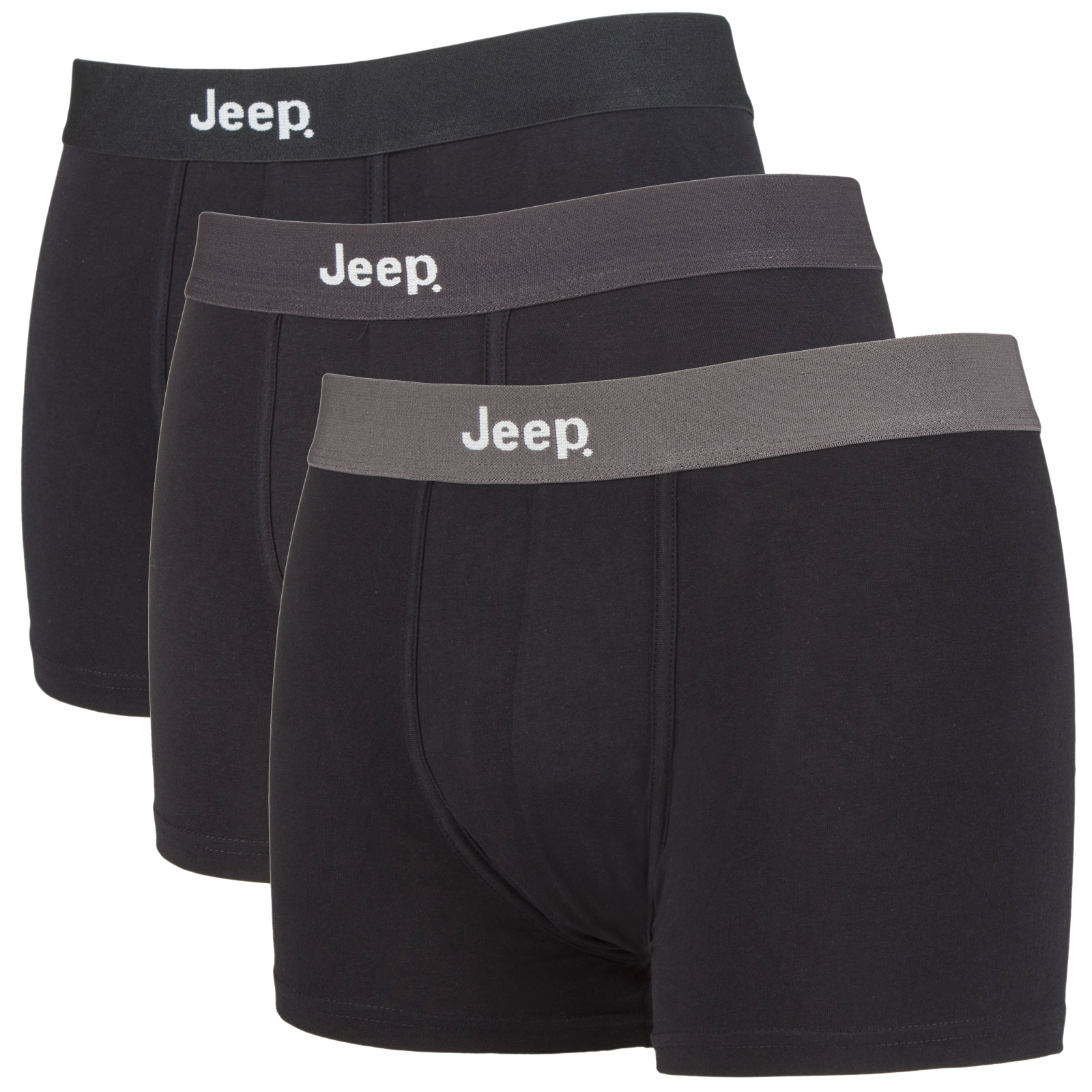 JEEP - 3 Paar Mens Cotton Rich Blend Everyday Fitted Brief Trunks