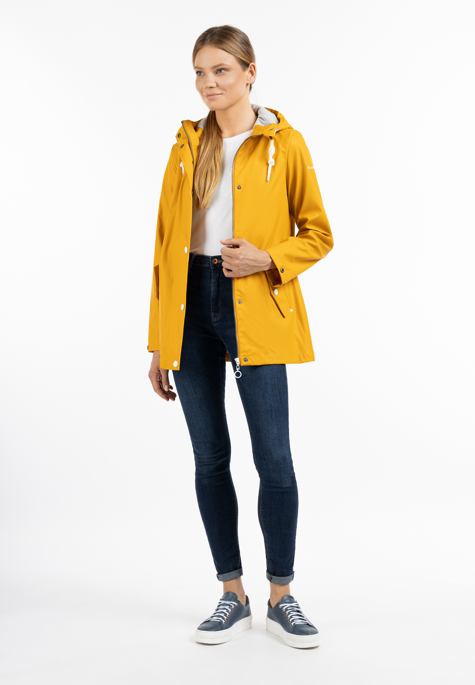 Dreimaster Regenjas Dames mosterd