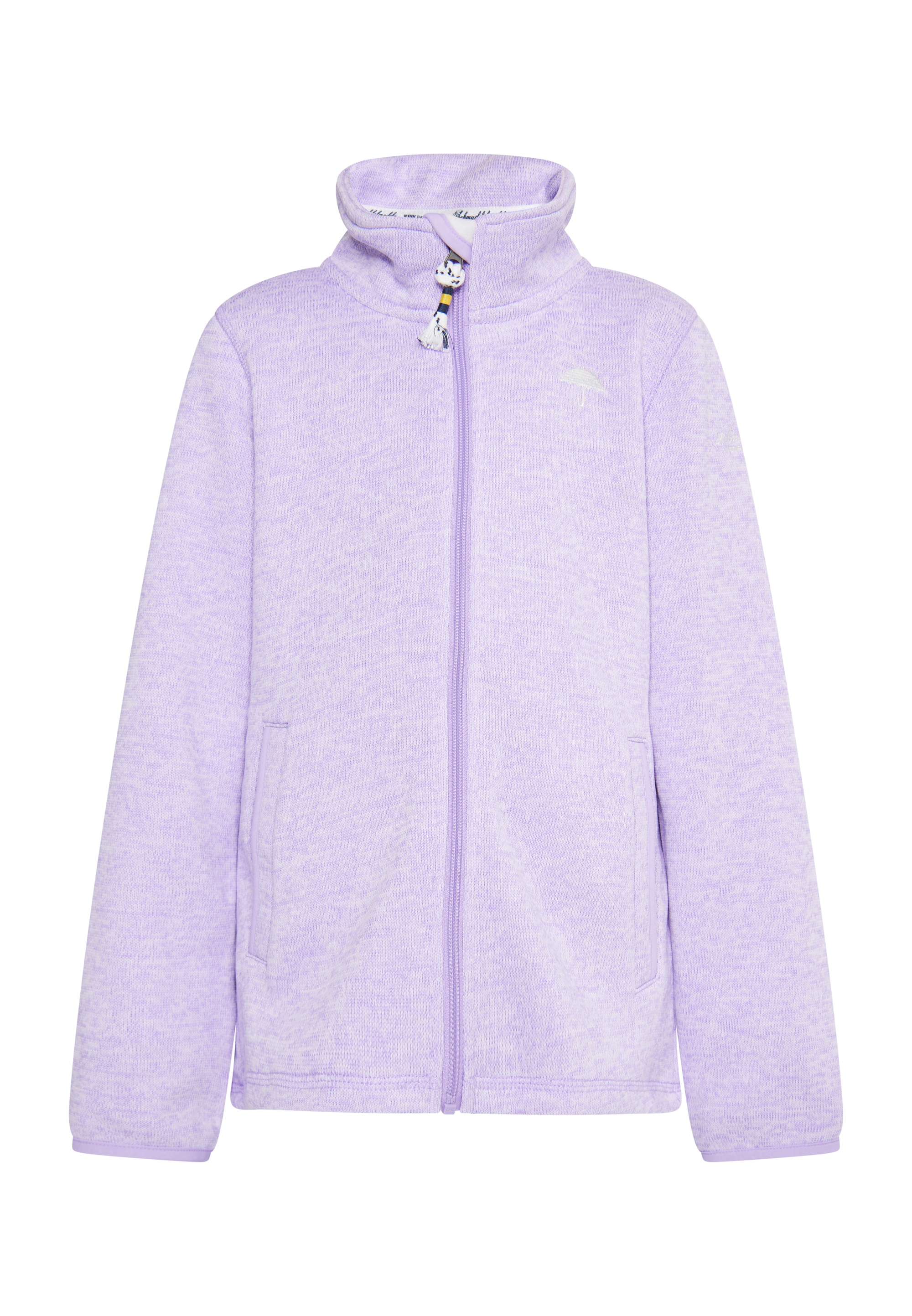 Schmuddelwedda Gebreide fleece jas meisjes (kinderen) licht lavendel melange