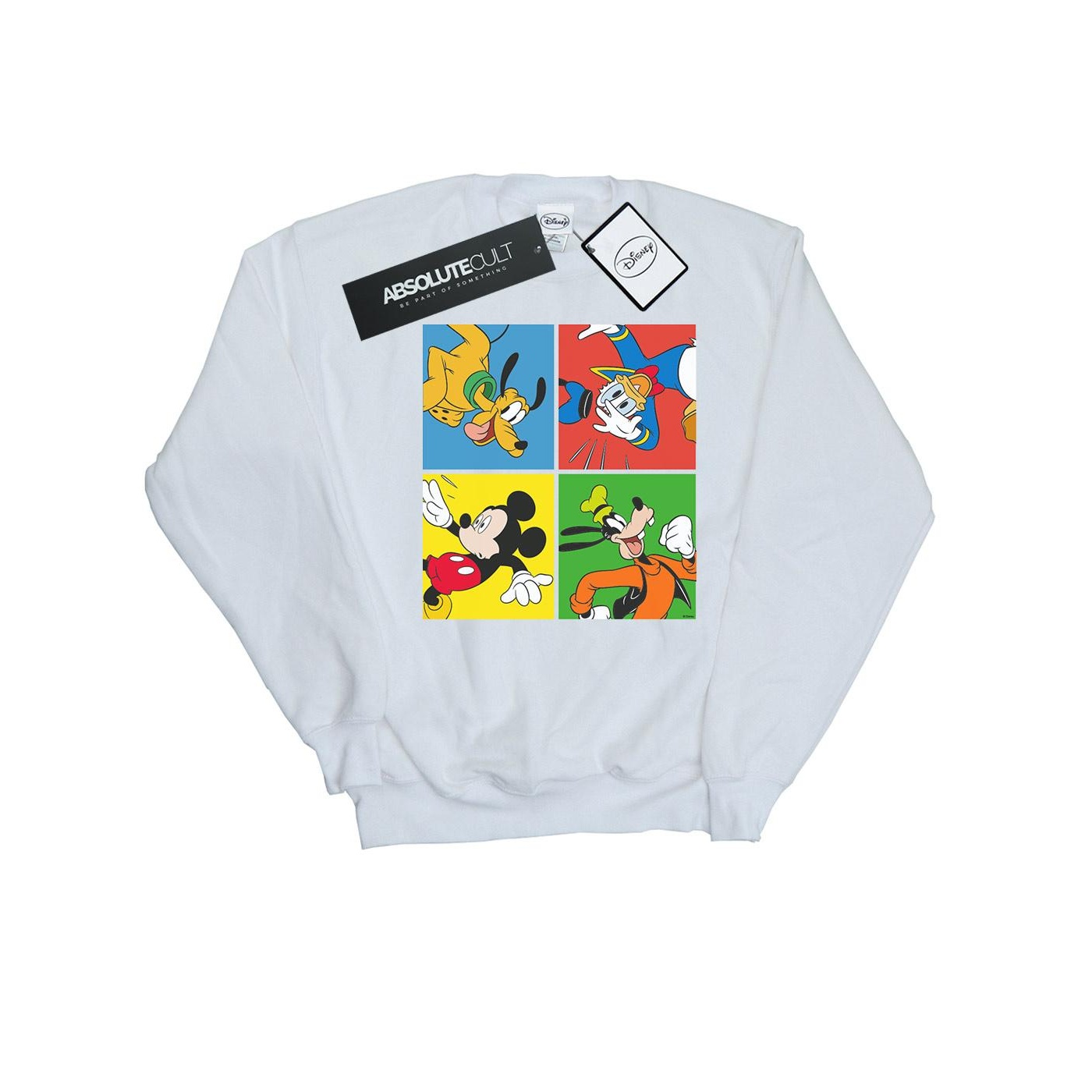 Thumbnail - Disney - "Mickey Mouse Friends" Sweatshirt für Herren (Weiß)