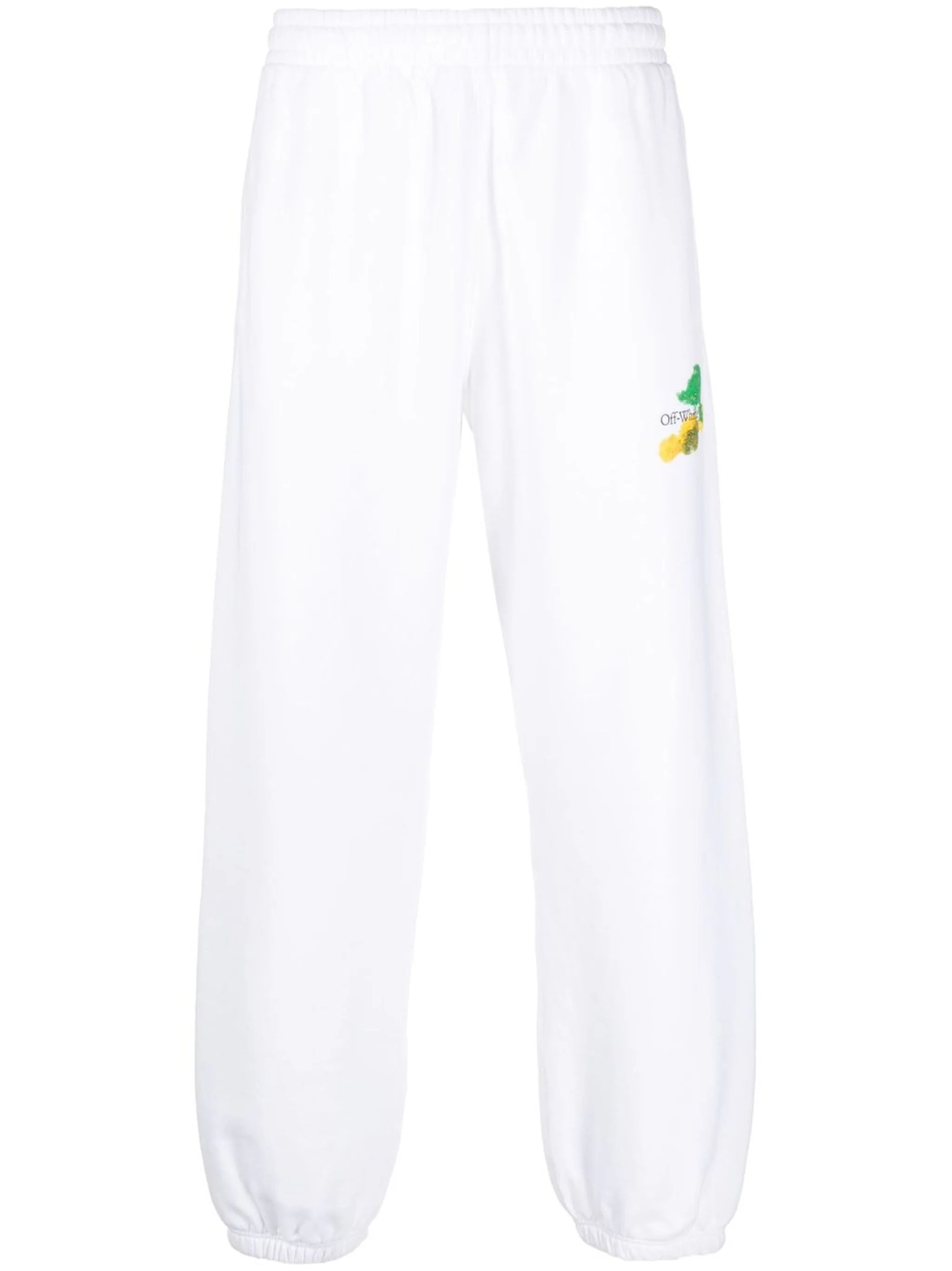 Thumbnail - Off-White Brush Arrows Logo bedruckte Jogger in Weiß