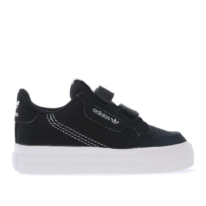Boy's adidas Originals Infant Continental Vulc Trainers in Black-White