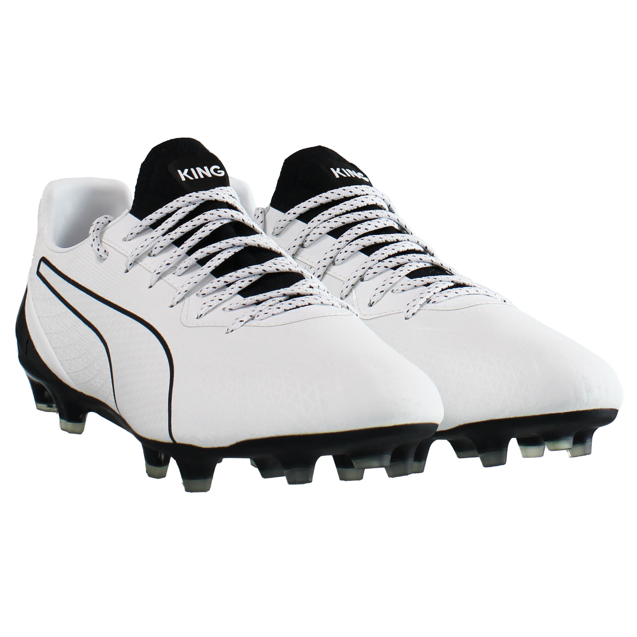 Puma King Platinum Lacer Touch FG/AG White Fotbollsskor för herrar – bild 2