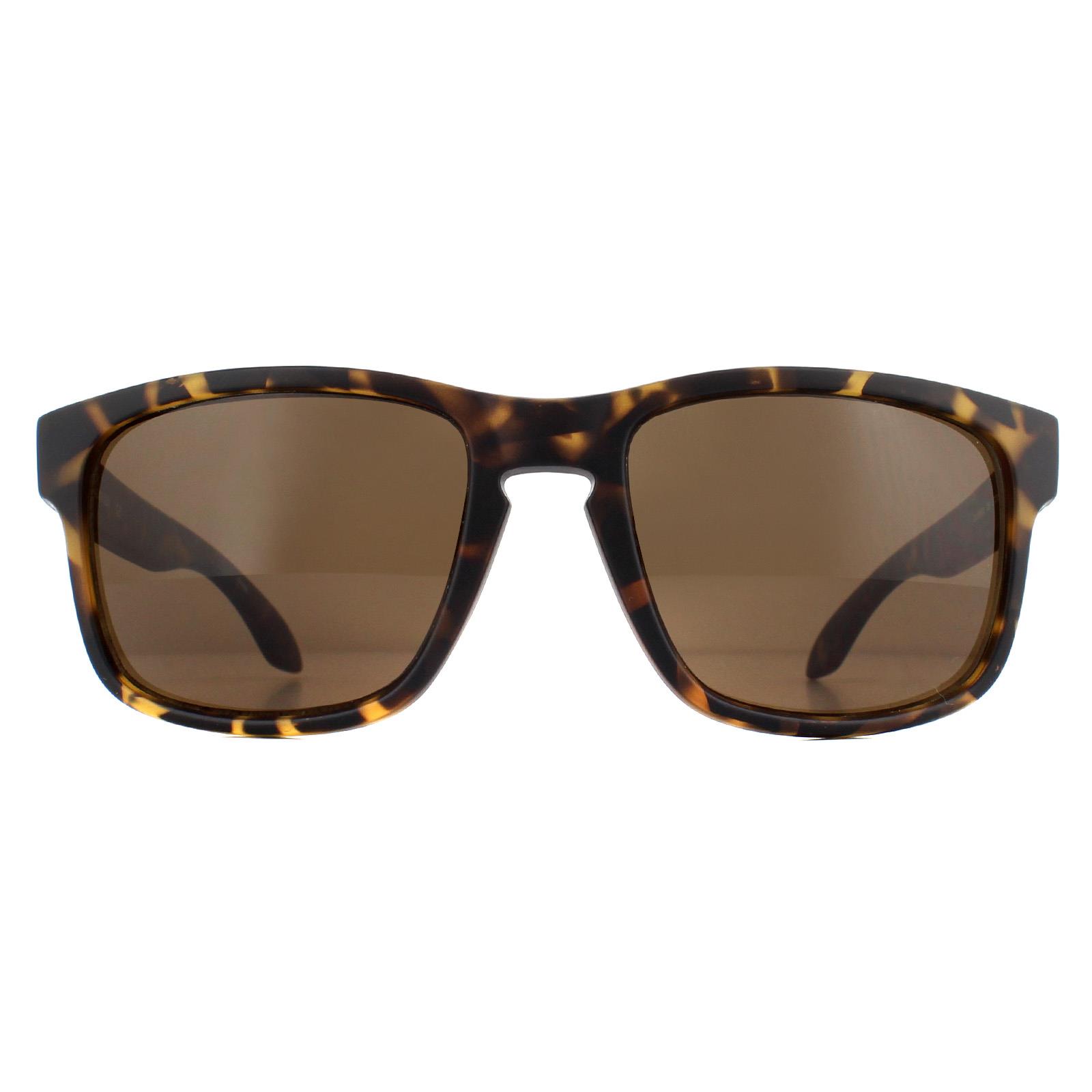 Thumbnail - Calvin Klein Rectangle Mens Matte Dark Tortoise Brown Sonnenbrille