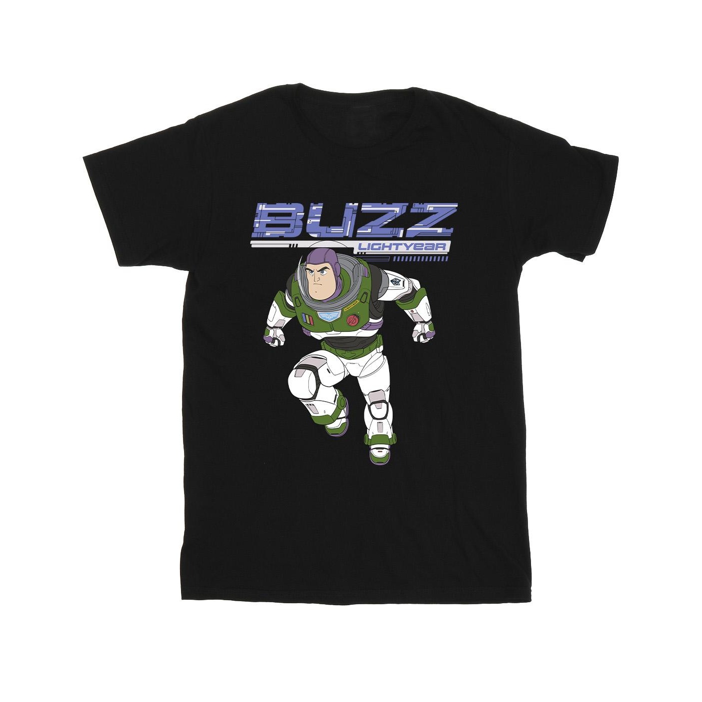 Thumbnail - Disney - "Lightyear Buzz Jump To Action" T-Shirt für Mädchen (Schwarz)