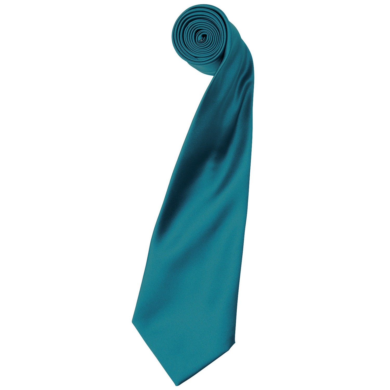 Premier Unisex Adult Colours Satin Tie (Teal) - One Size