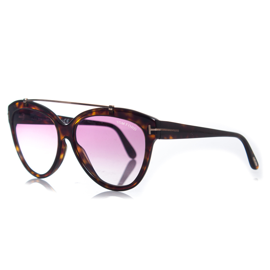 Tom Ford Pre-owned Livia solglasögon med sköldpaddsmönster dam – bild 2