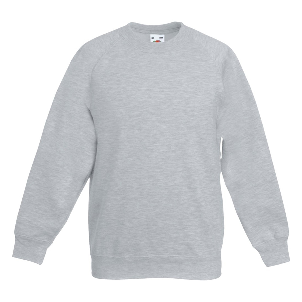 Fruit of the Loom - "Premium" Sweatshirt Eingesetzt für Kinder (Grau meliert)