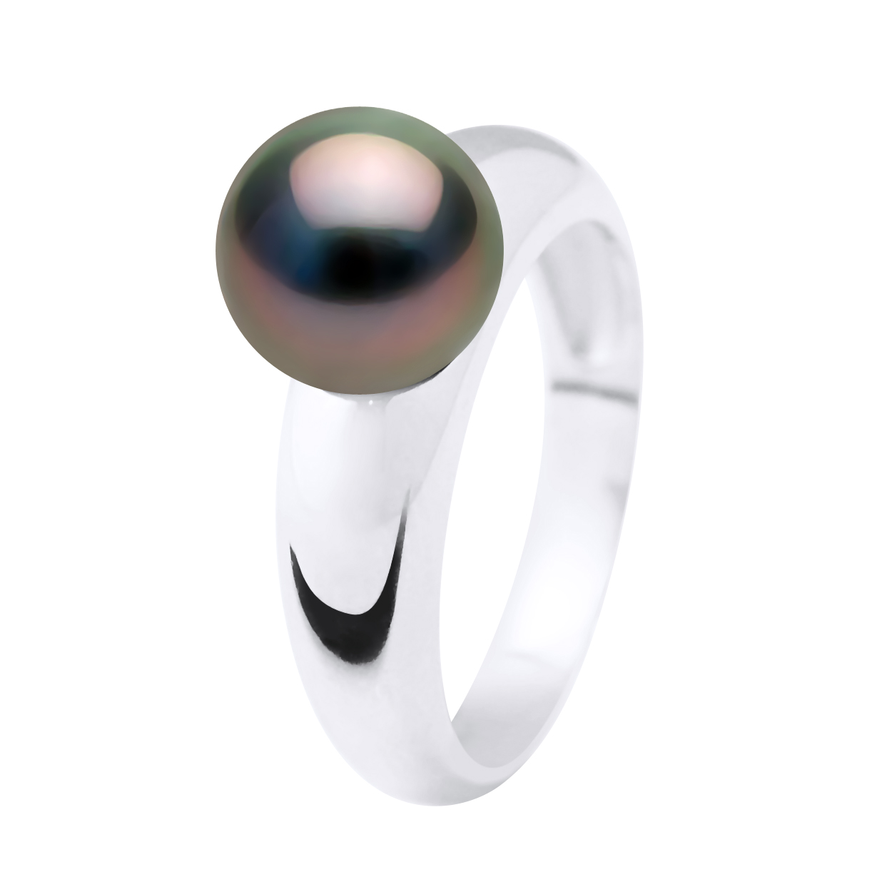 Thumbnail - Armreif-Ring-Masse – echte Tahiti-Zuchtperlen rund 9–10 mm