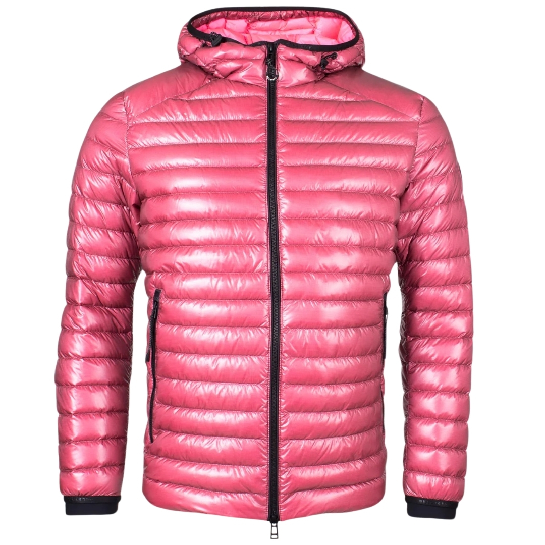Thumbnail - Belstaff Airspeed Rosa Glänzende Daunen gefüllte Jacke