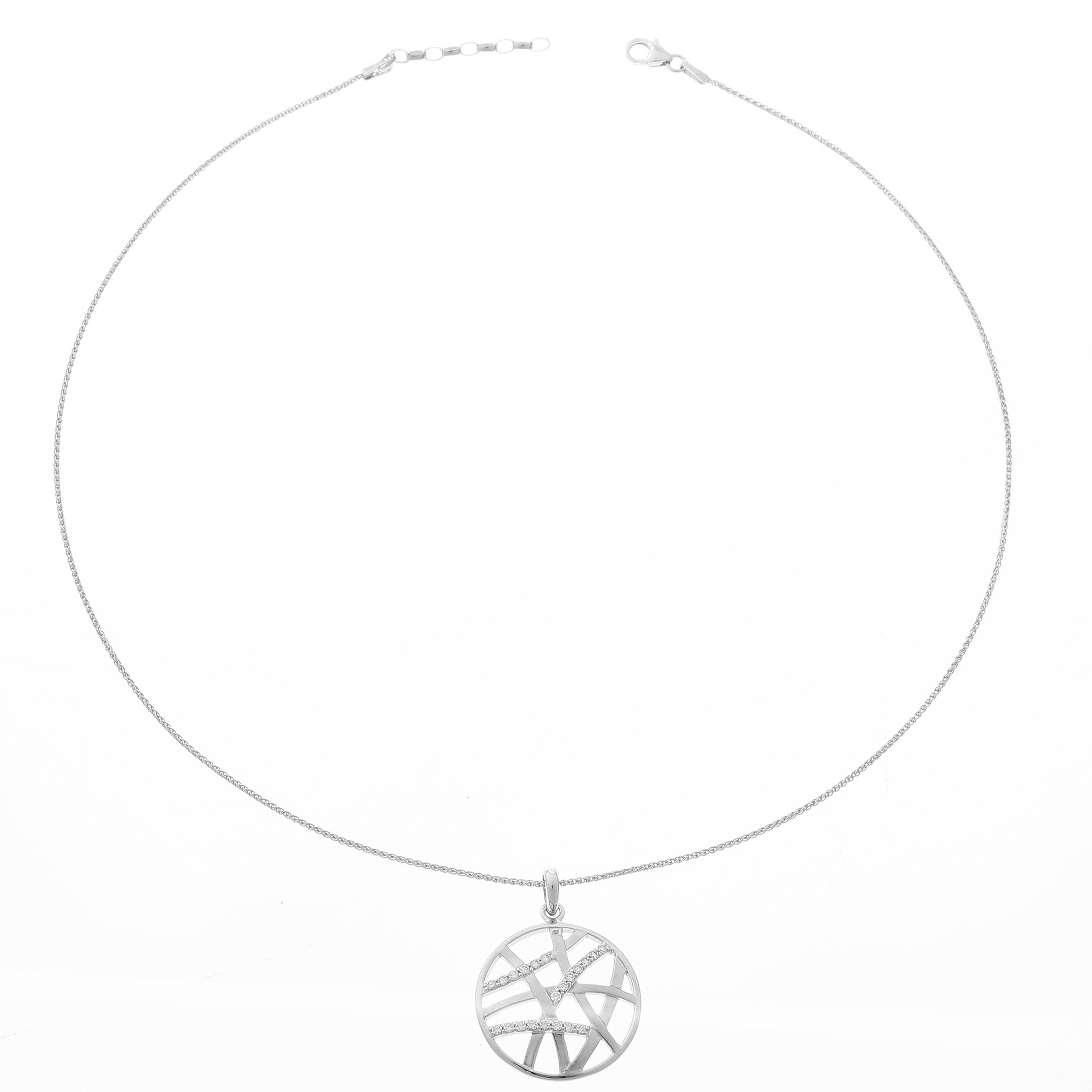 Orphelia 'Amabella' Damenkette mit Anhänger aus 925er Sterlingsilber – Silber ZH-7098