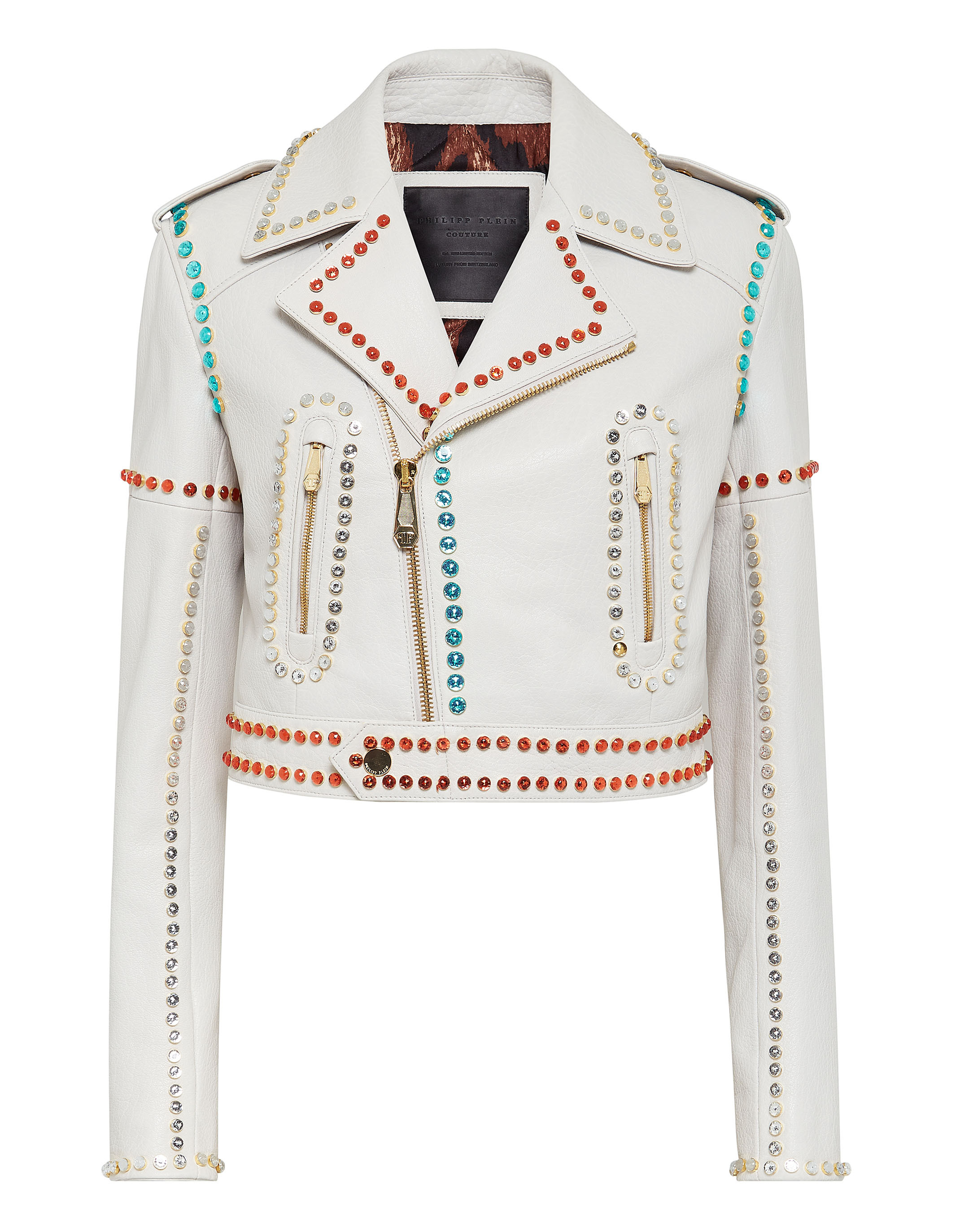 Philipp Plein Lädercyklist skinnjackor dam – bild 2