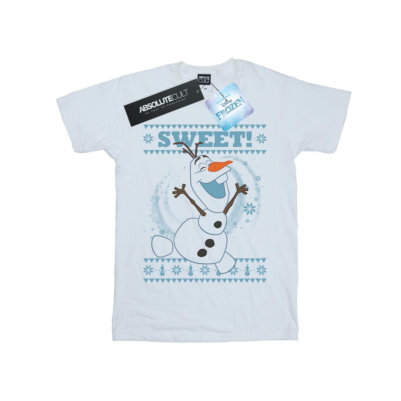 Disney - "Frozen Olaf Sweet Christmas" T-Shirt für Jungen (Weiß)