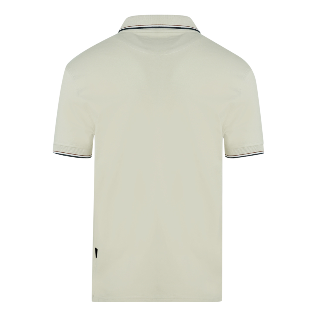 Aquascutum A Logo Beige Pikétröja herr – bild 2