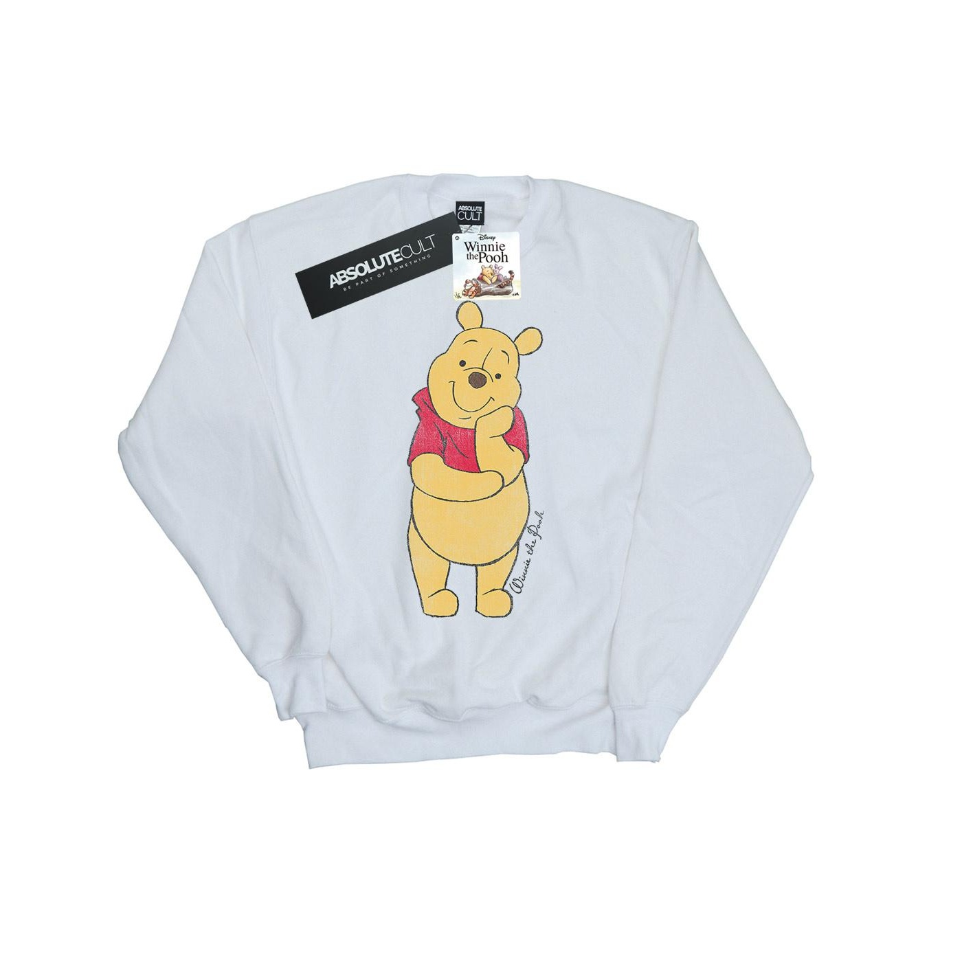 Thumbnail - Disney Herren Winnie The Pooh Classic Pooh Sweatshirt (Weiß)