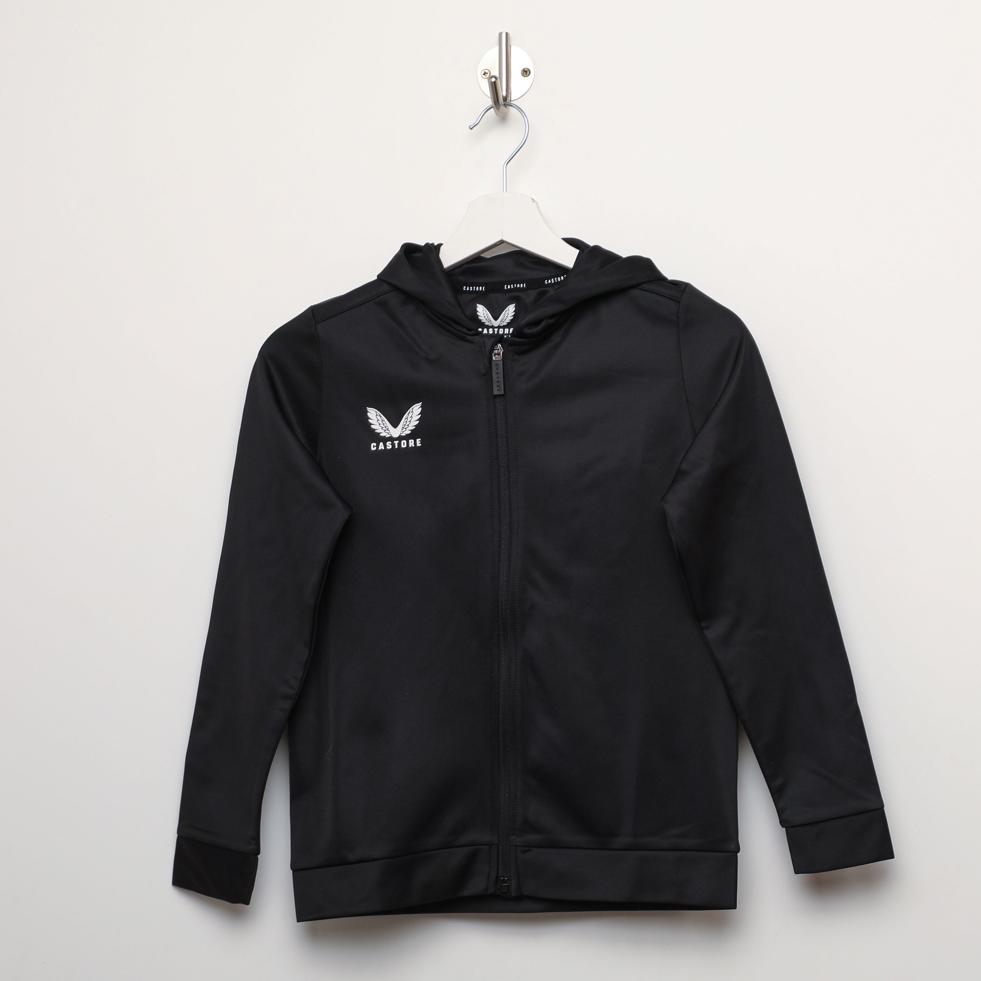 Castore Boys Boy's Junior Zip Through Hoodie Black - Size 14-15Y