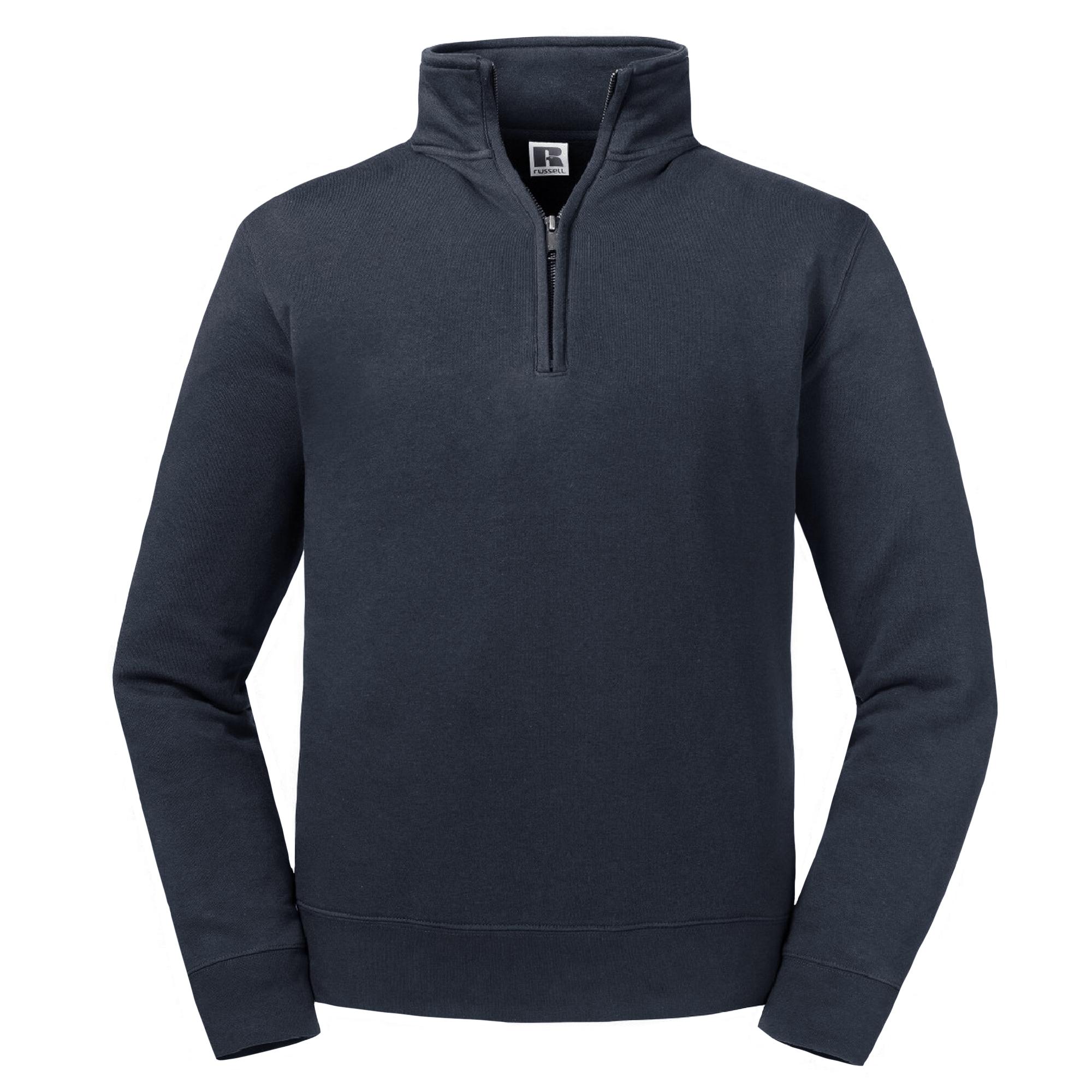 Russell Heren Authentieke Kwartier Ritssweatshirt (Franse marine)