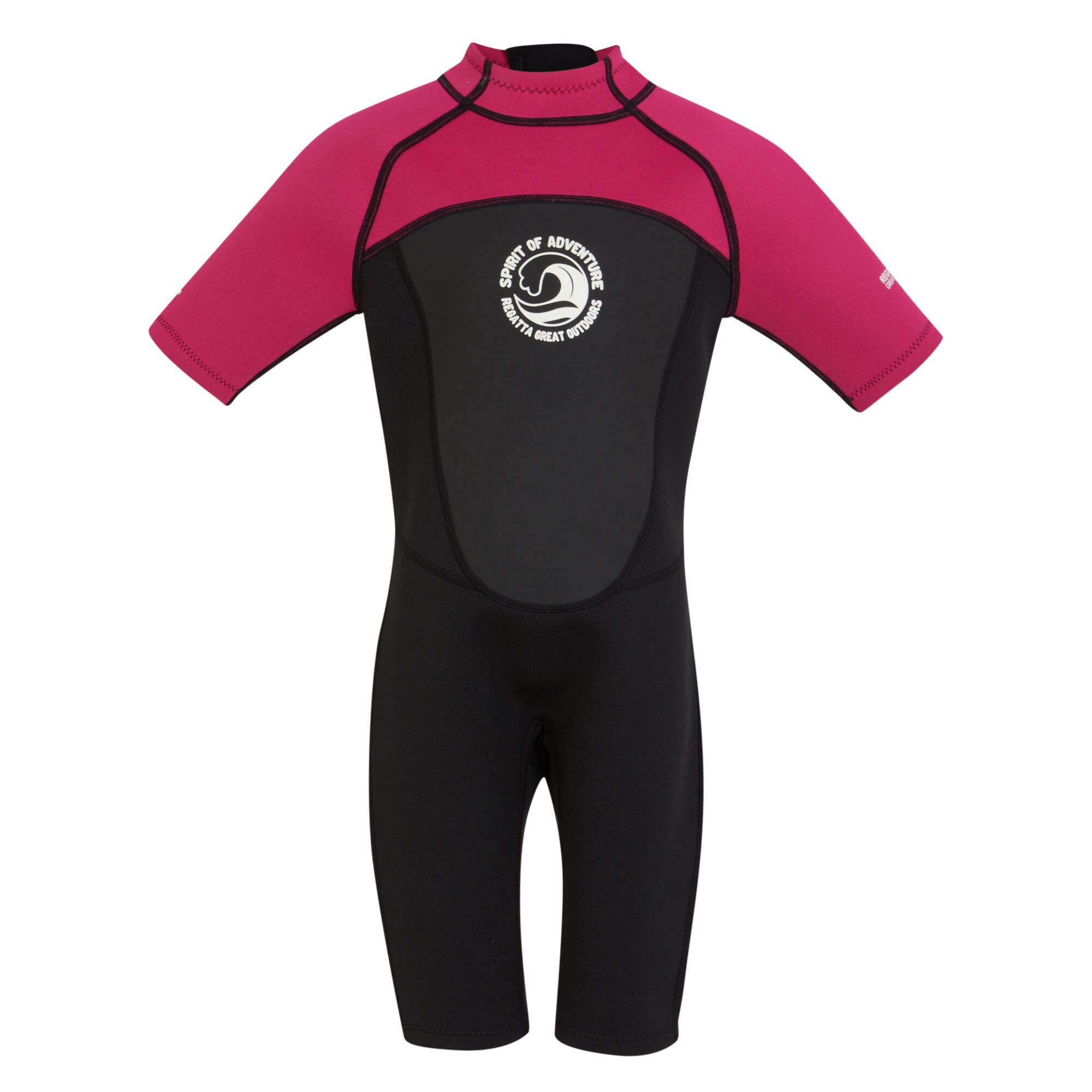 Regatta Kinder/Kids Kort Wetsuit (Zwart Hertogin/Wit)