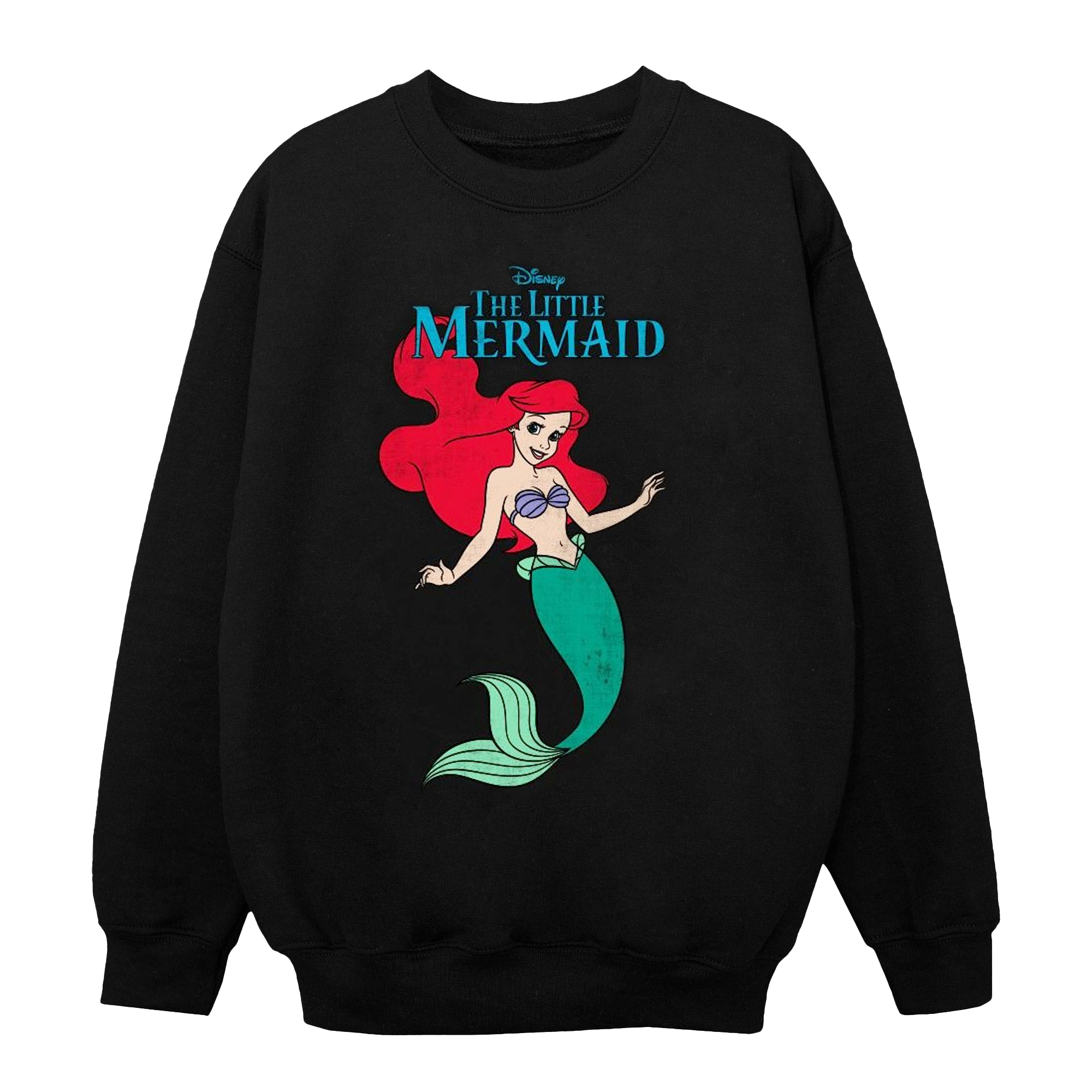 Thumbnail - Disney - "The Little Mermaid" Sweatshirt für Mädchen (Schwarz)