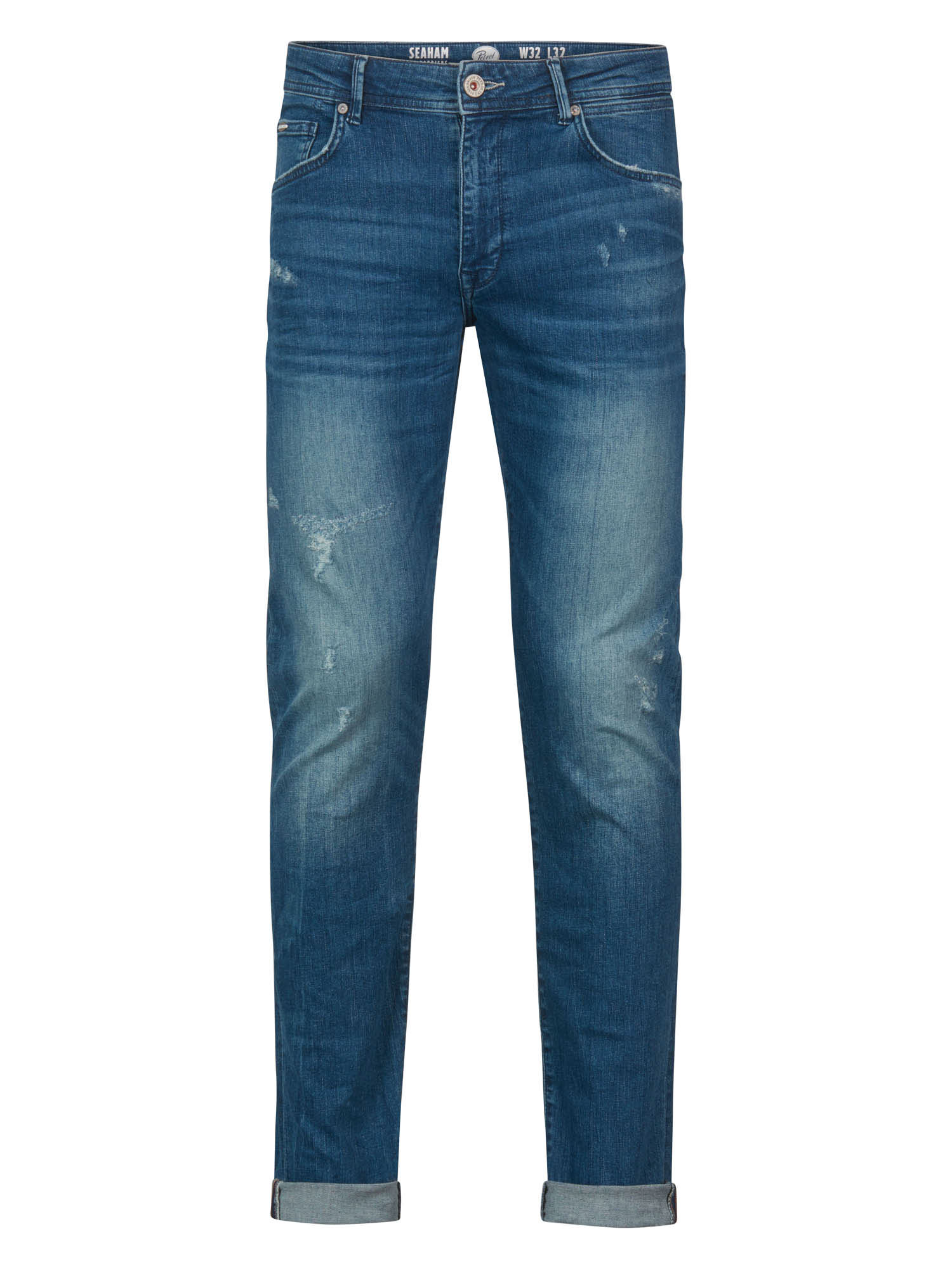 Petrol Industries - Heren Seaham slim fit jeans - Blauw - Maat W28L34