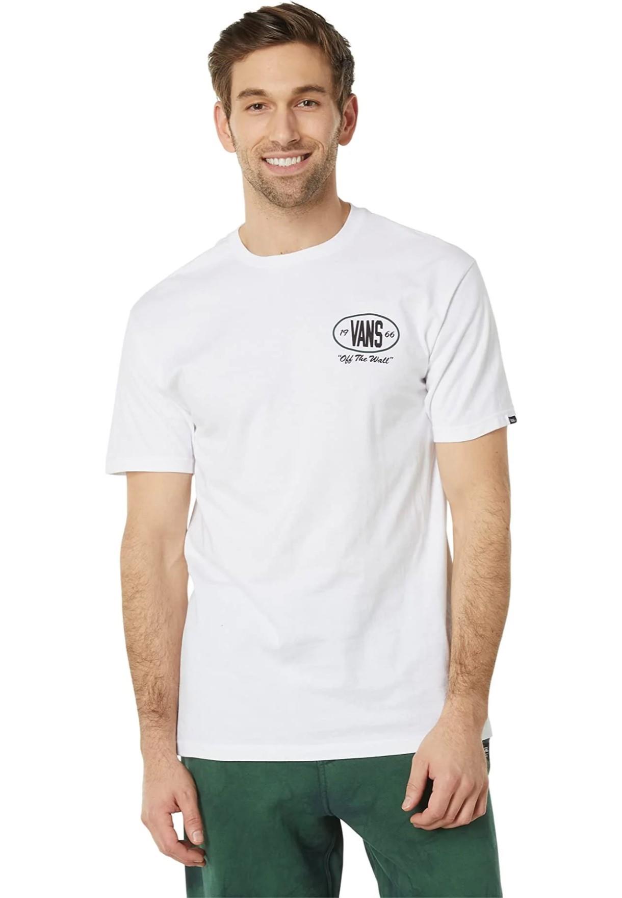 Thumbnail - Vans Herren Team Player Checkerboard T-Shirt in Weiß