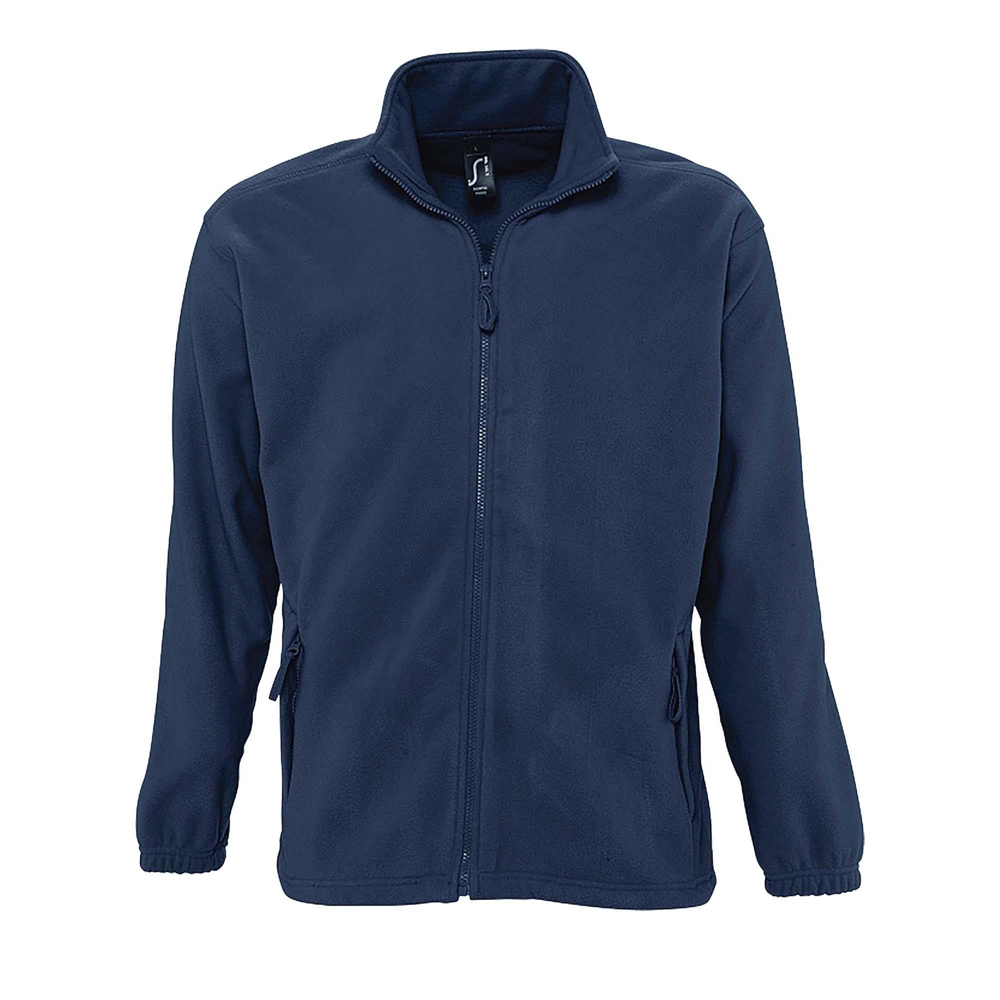 Mens North Full Zip Outdoor Fleece Jacket (Marinblått)