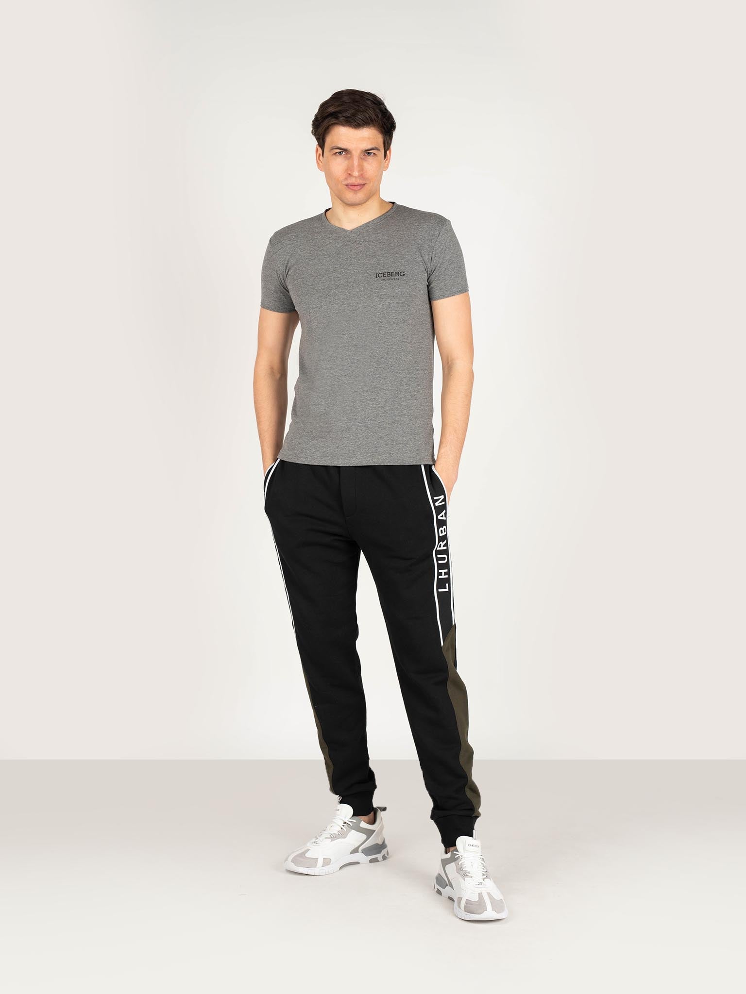 Thumbnail - Iceberg T-shirt Herren Grau