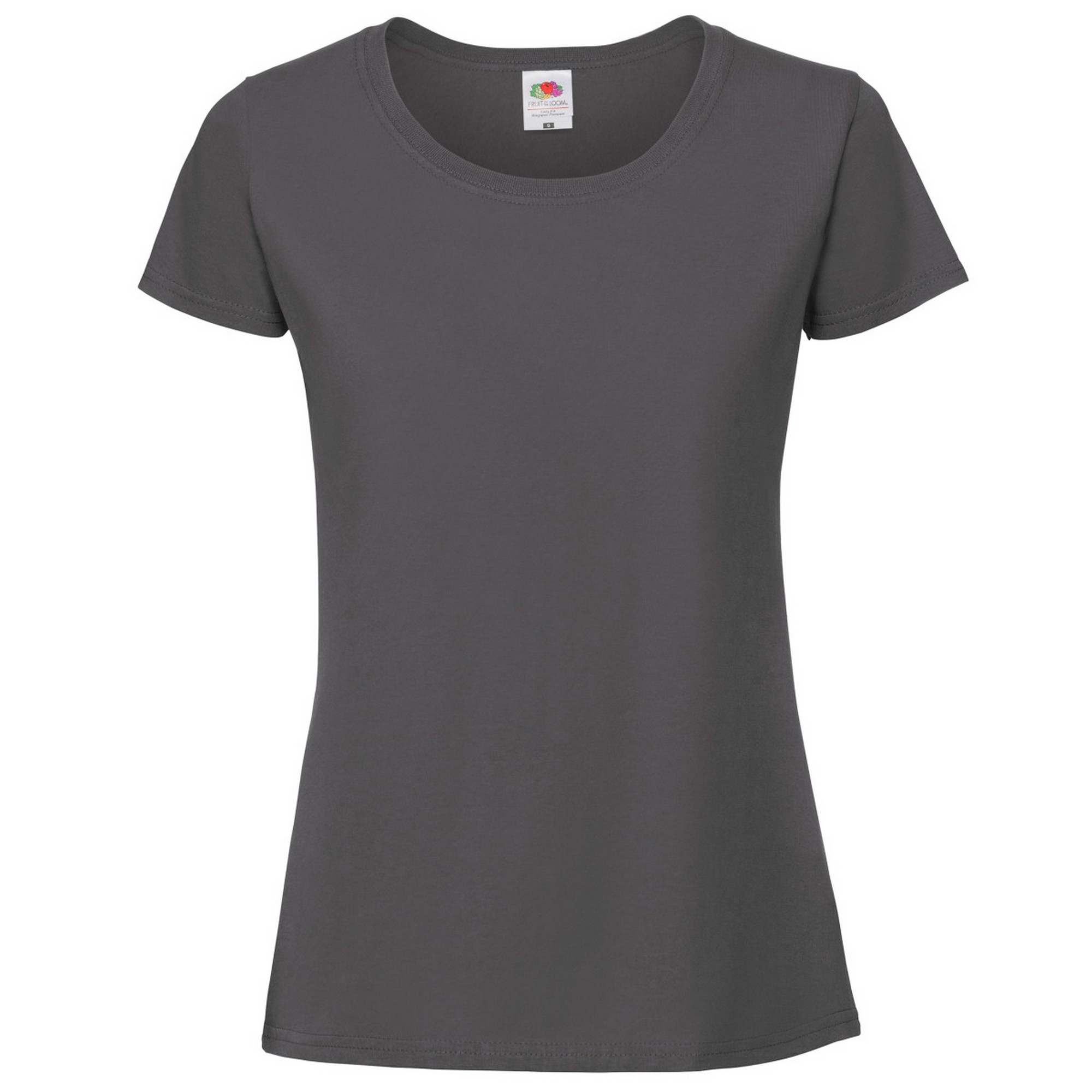 Thumbnail - Fruit Of The Loom Damen/Damen Ringspun Premium T-Shirt (Bleistiftgrau)