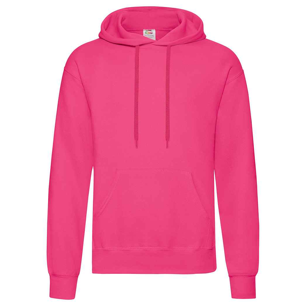 Unisex Classic Hoodie för vuxna (Fuchsia)