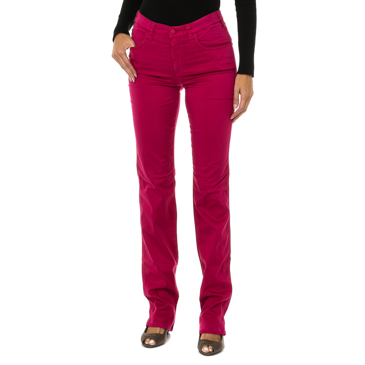 Armani Lange broek van stretchstof 6Y5J75-5N22Z vrouw